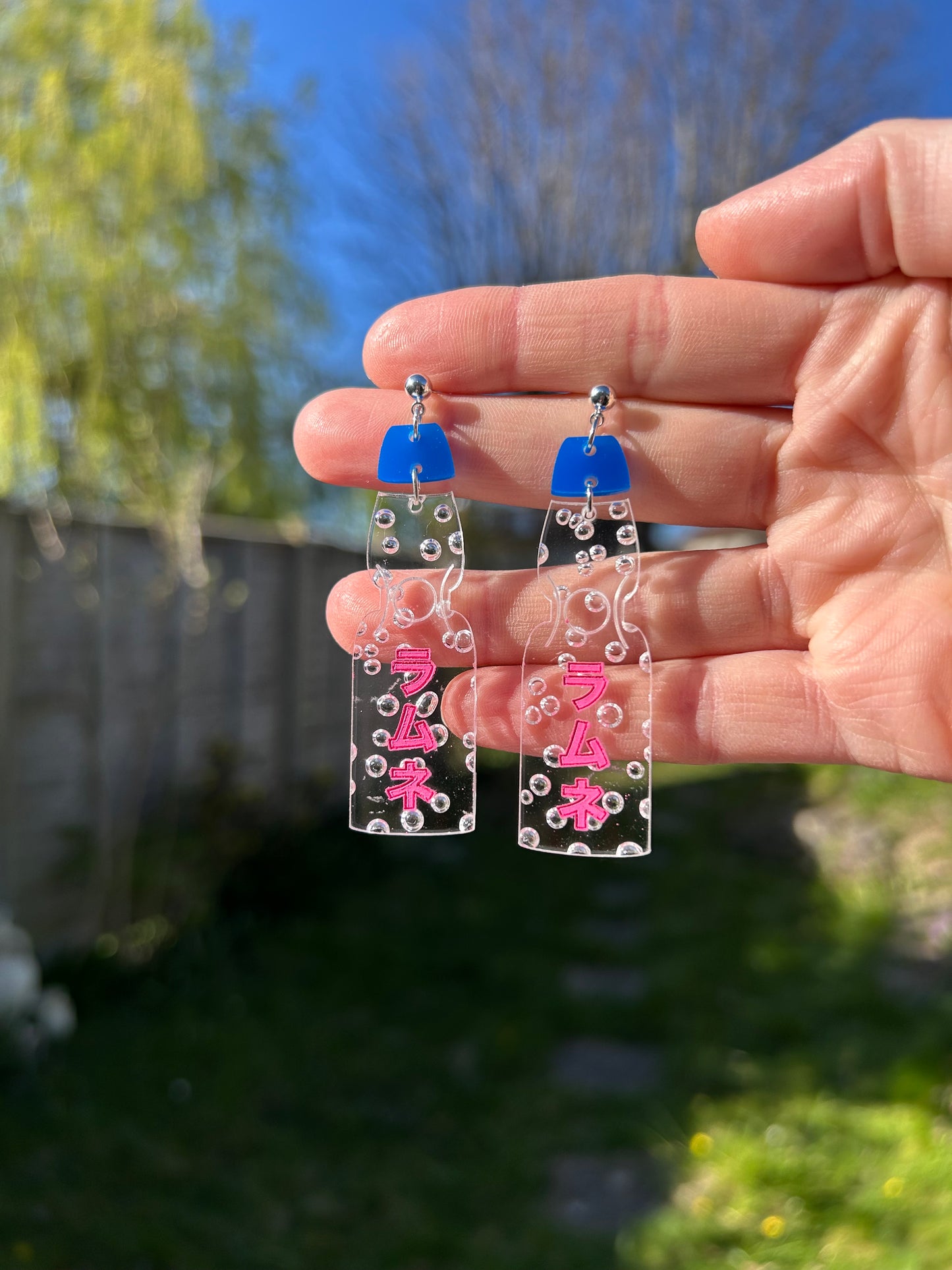 Ramune Soda Acrylic Earrings