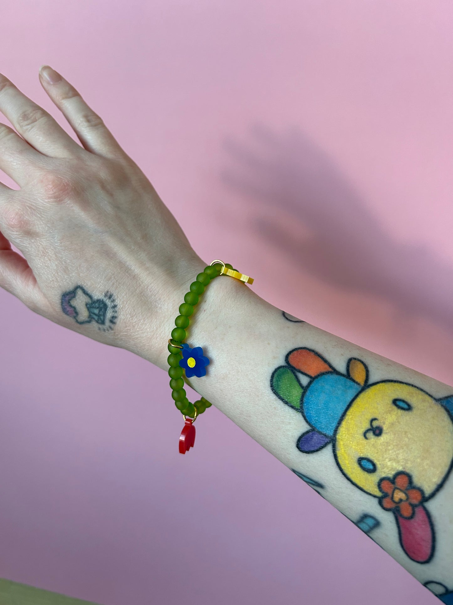 Spring Bunny Acrylic Charm Bracelets