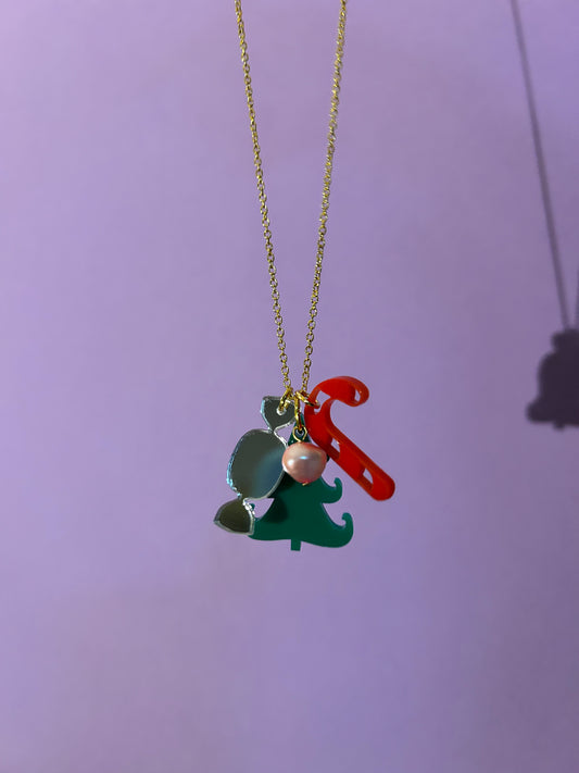 Festive Acrylic Charm Necklaces