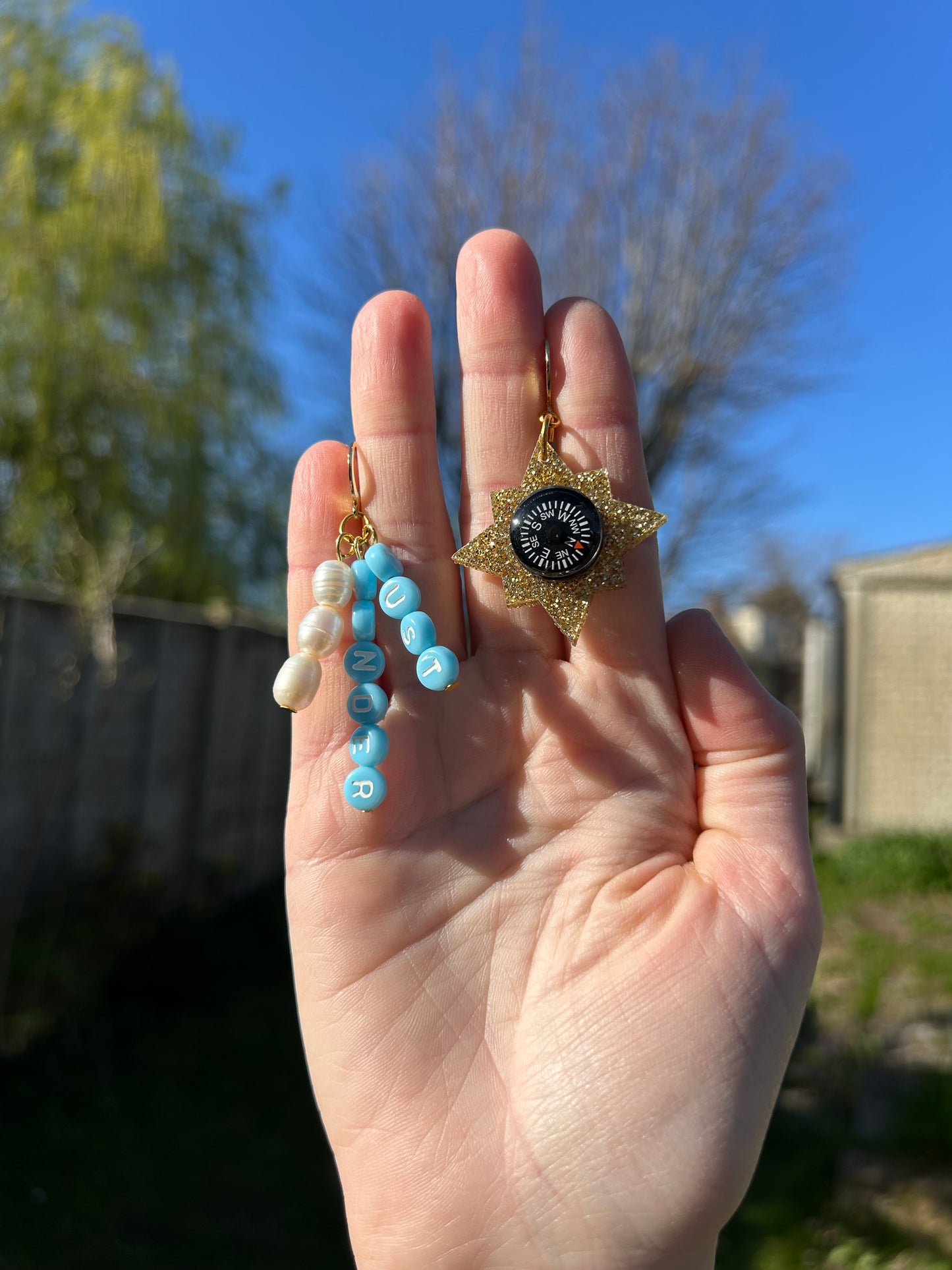 Wanderlust Acrylic Beaded Earrings