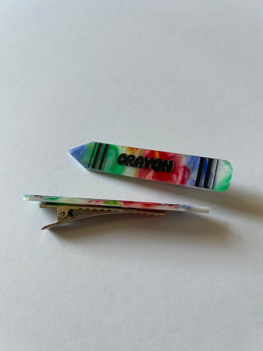 Crayon Hair Slides