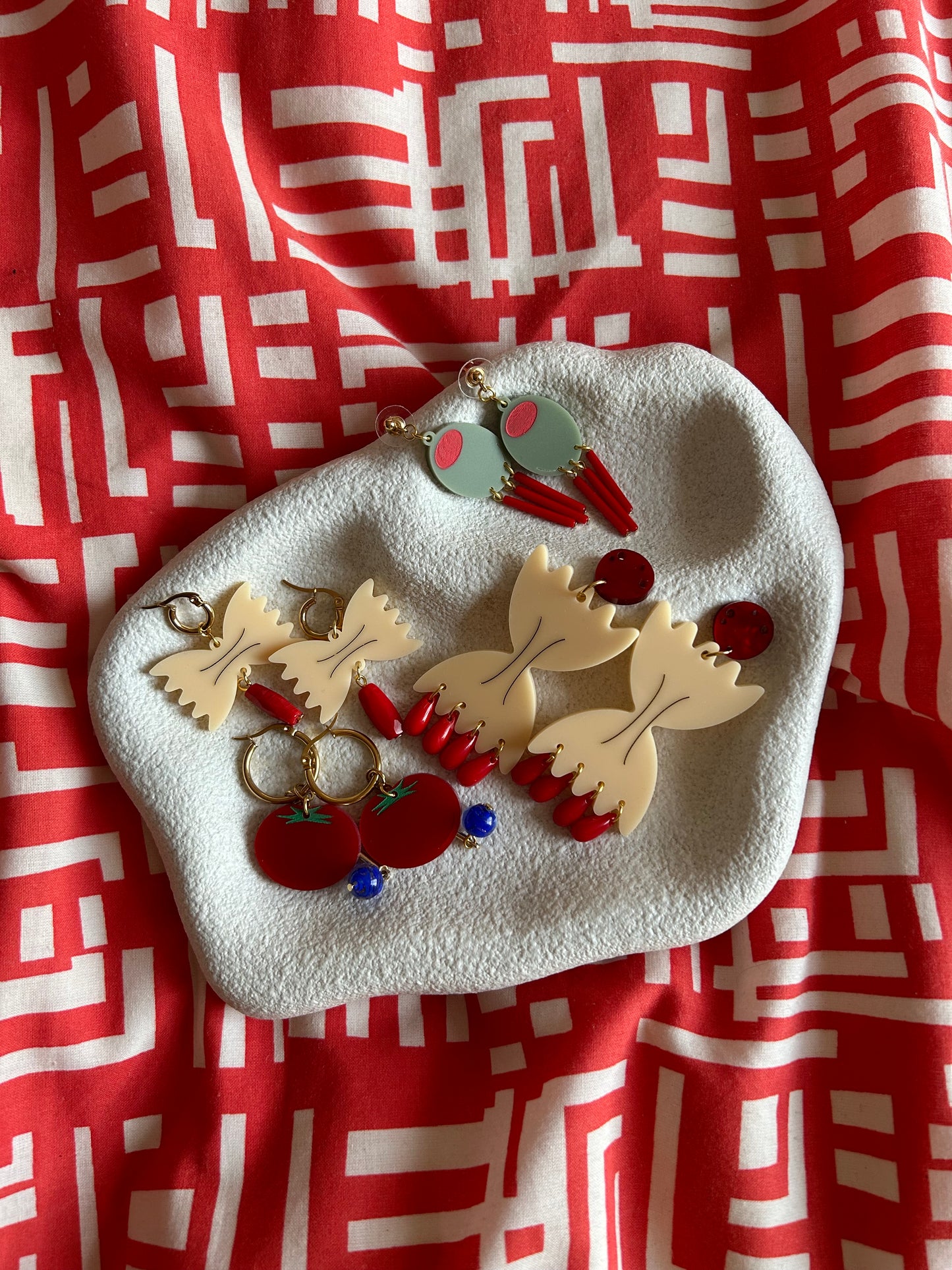 Mini Acrylic Pasta Bows