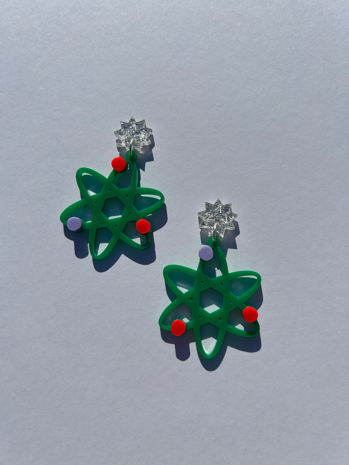 Atomic Acrylic Earrings
