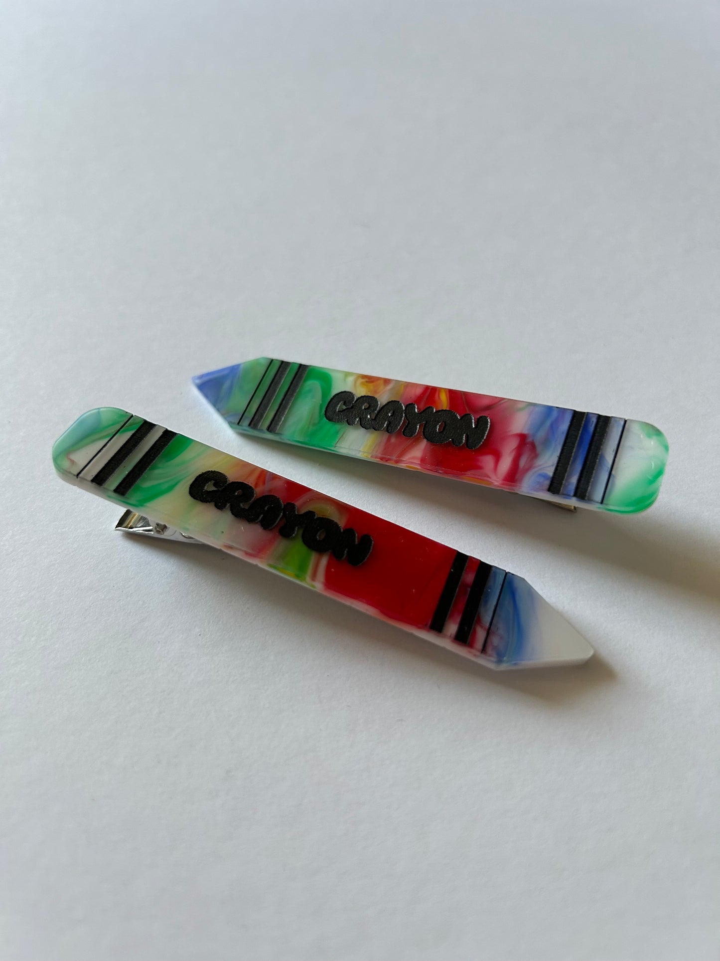 Crayon Hair Slides