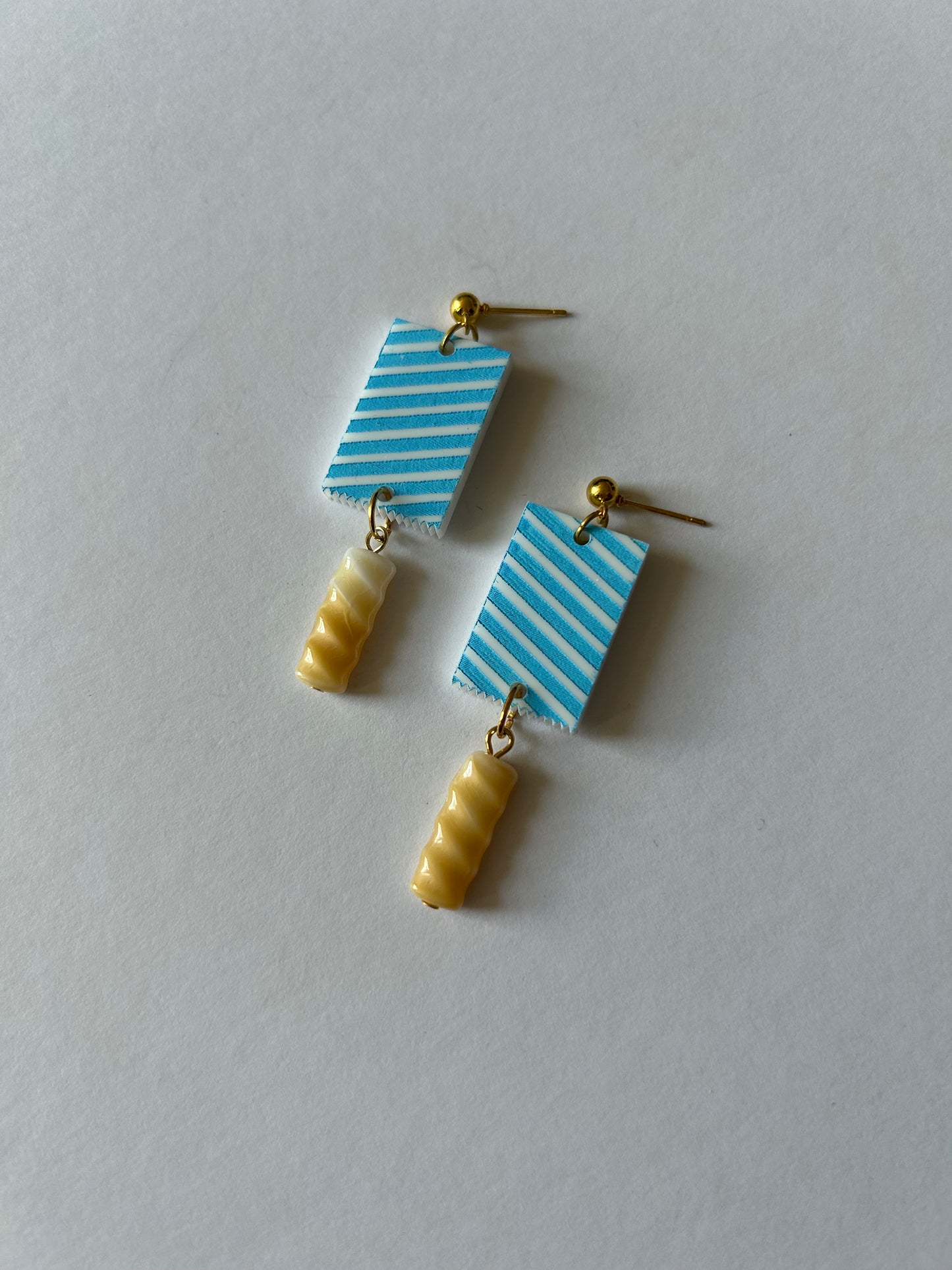 Sausage Roll Acrylic Earrings