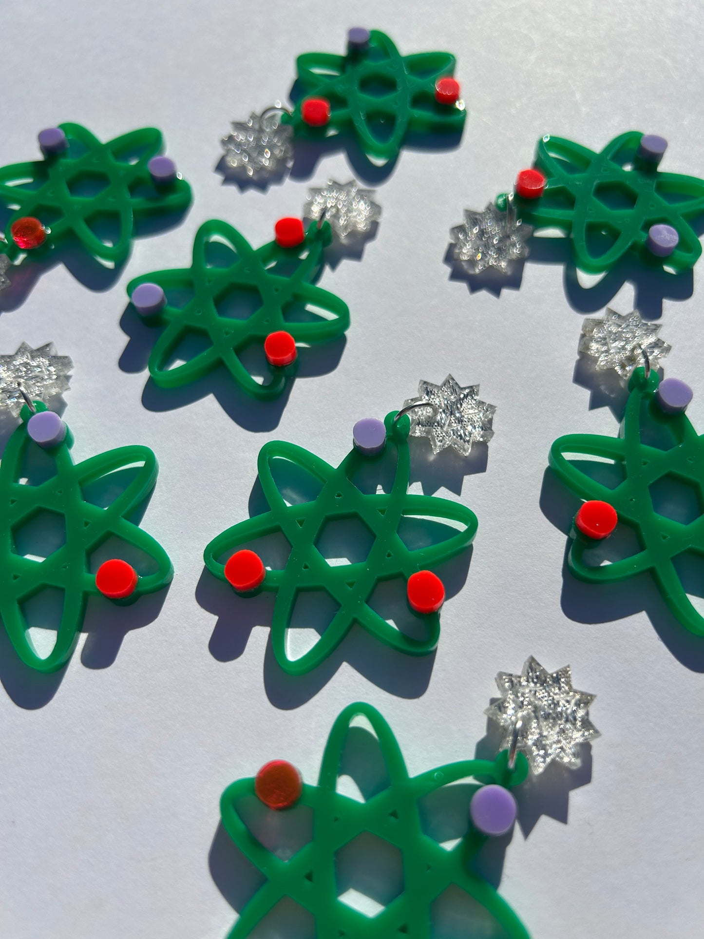 Atomic Acrylic Earrings