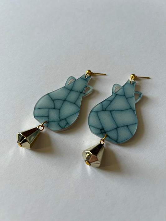 Kintsugi Acrylic Earrings