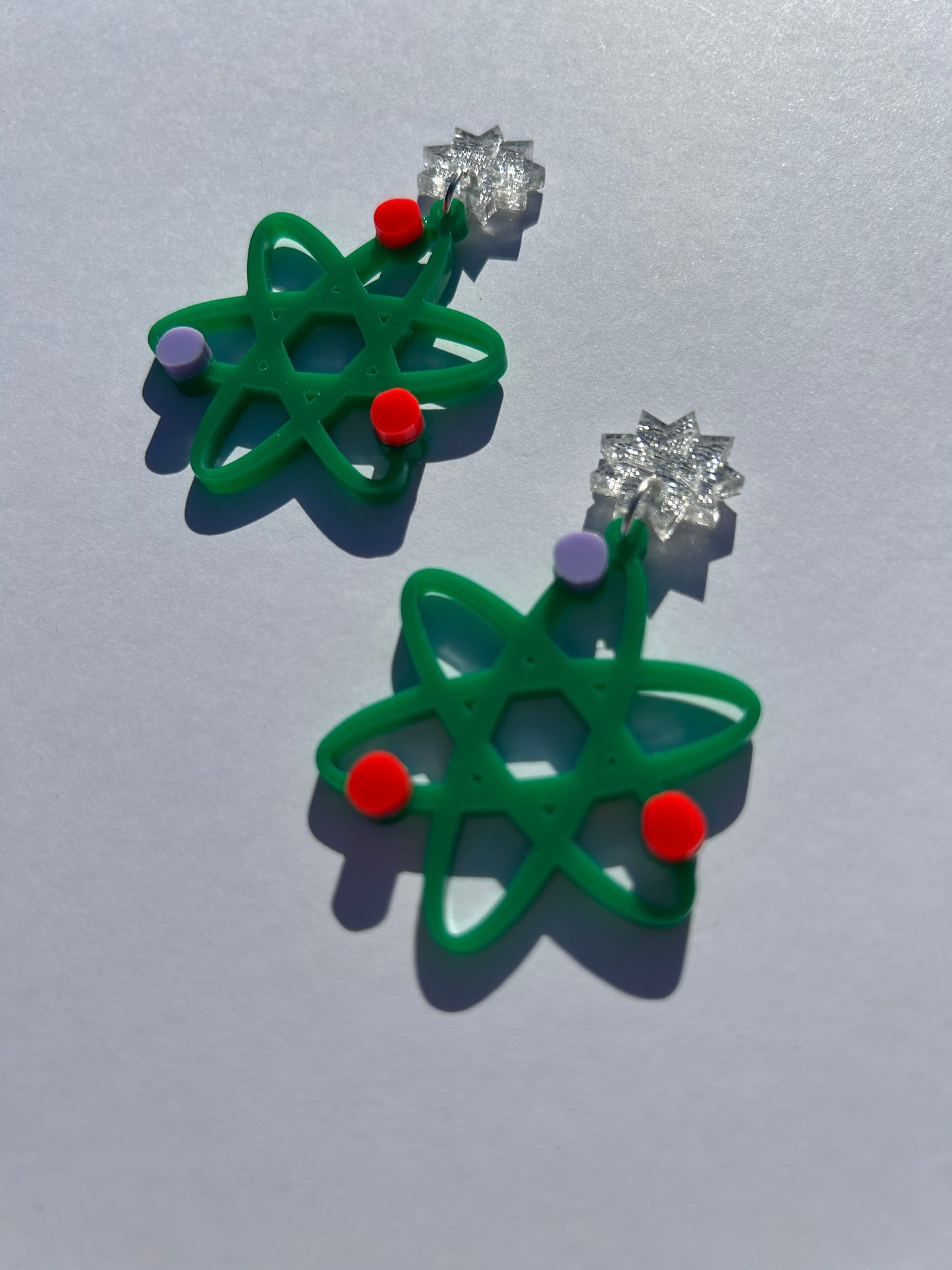 Atomic Acrylic Earrings
