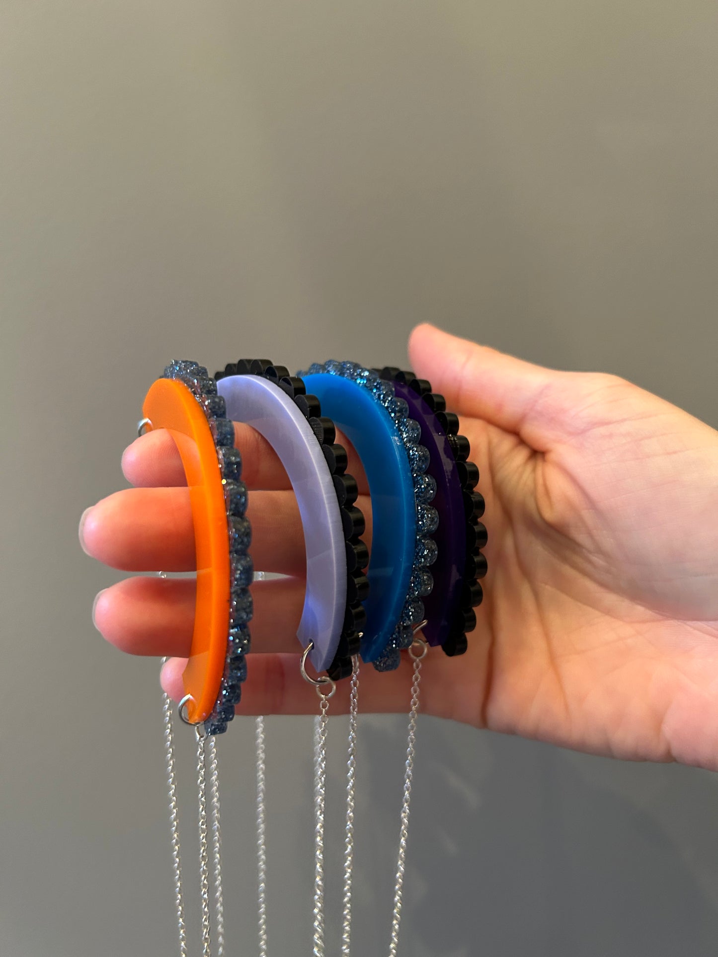 Frilly Arch Acrylic Necklaces