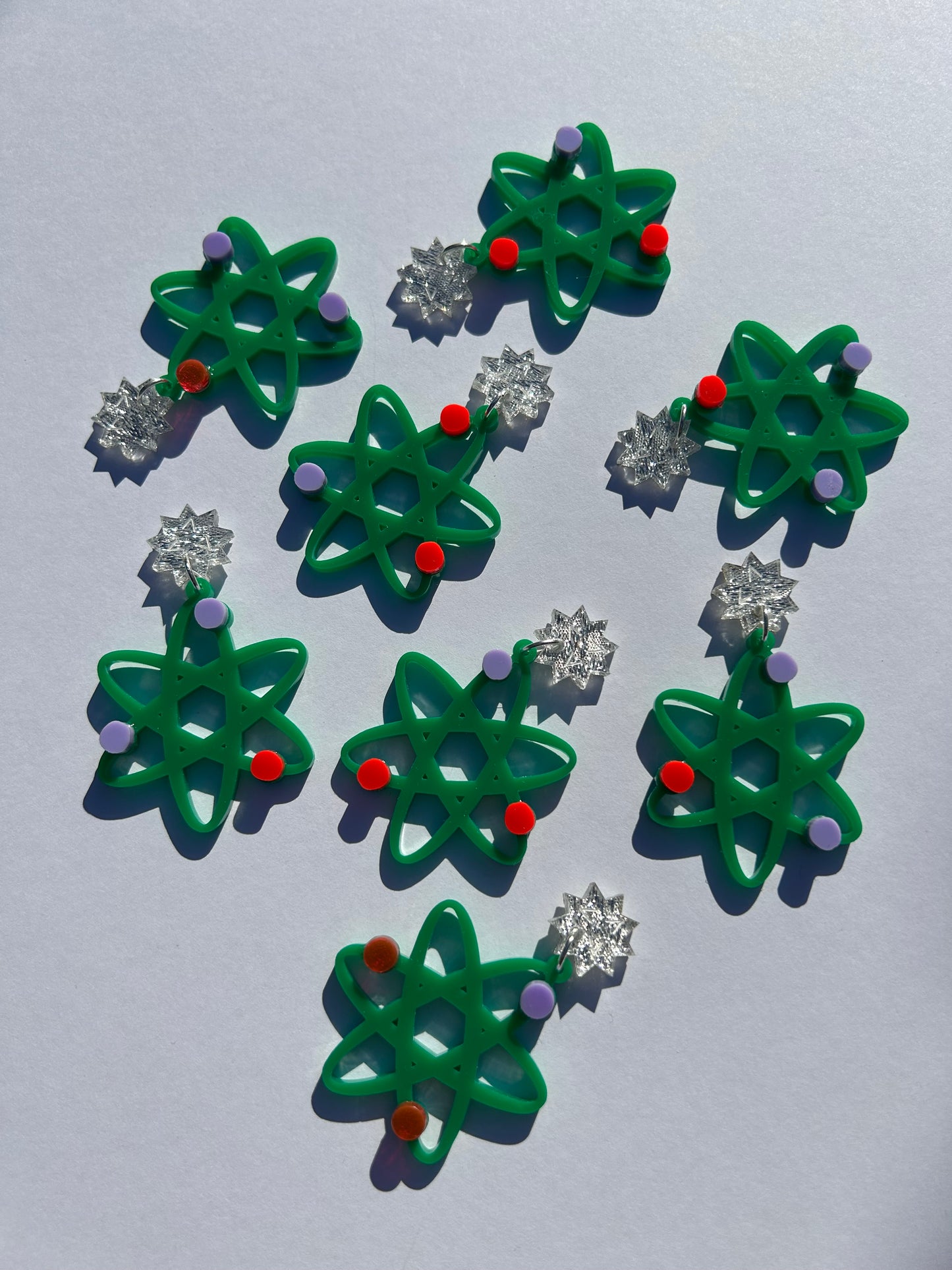 Atomic Acrylic Earrings