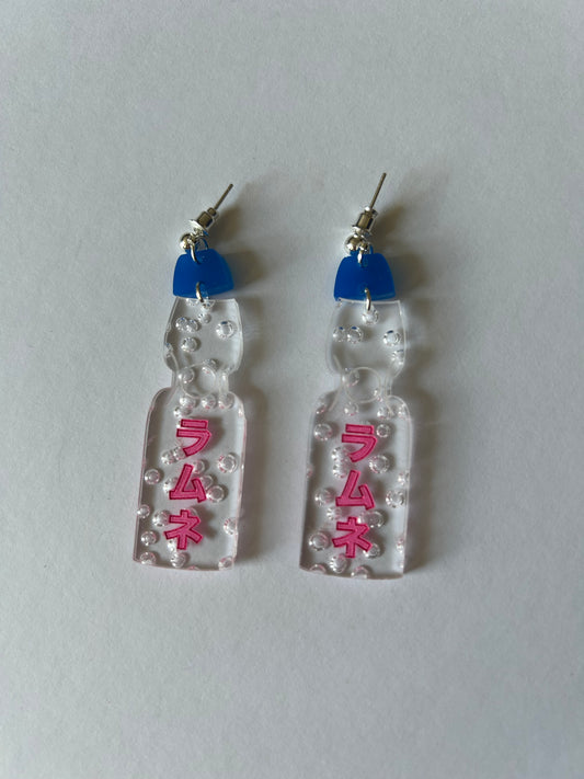 Ramune Soda Acrylic Earrings
