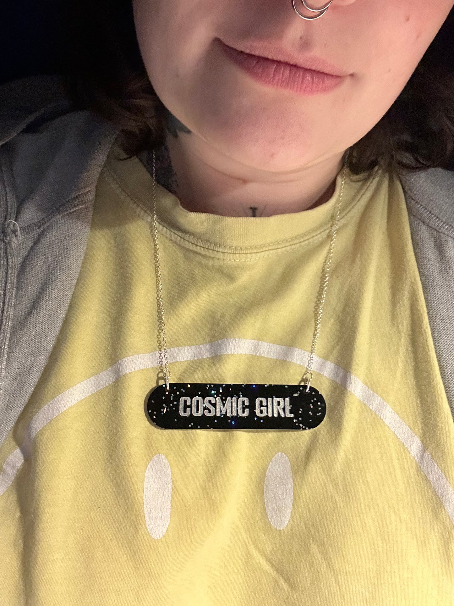 Cosmic Girl Acrylic Necklace
