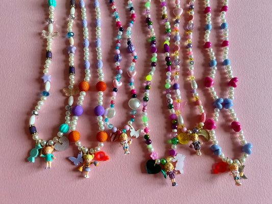 Polly Pocket Charm Beaded Necklaces