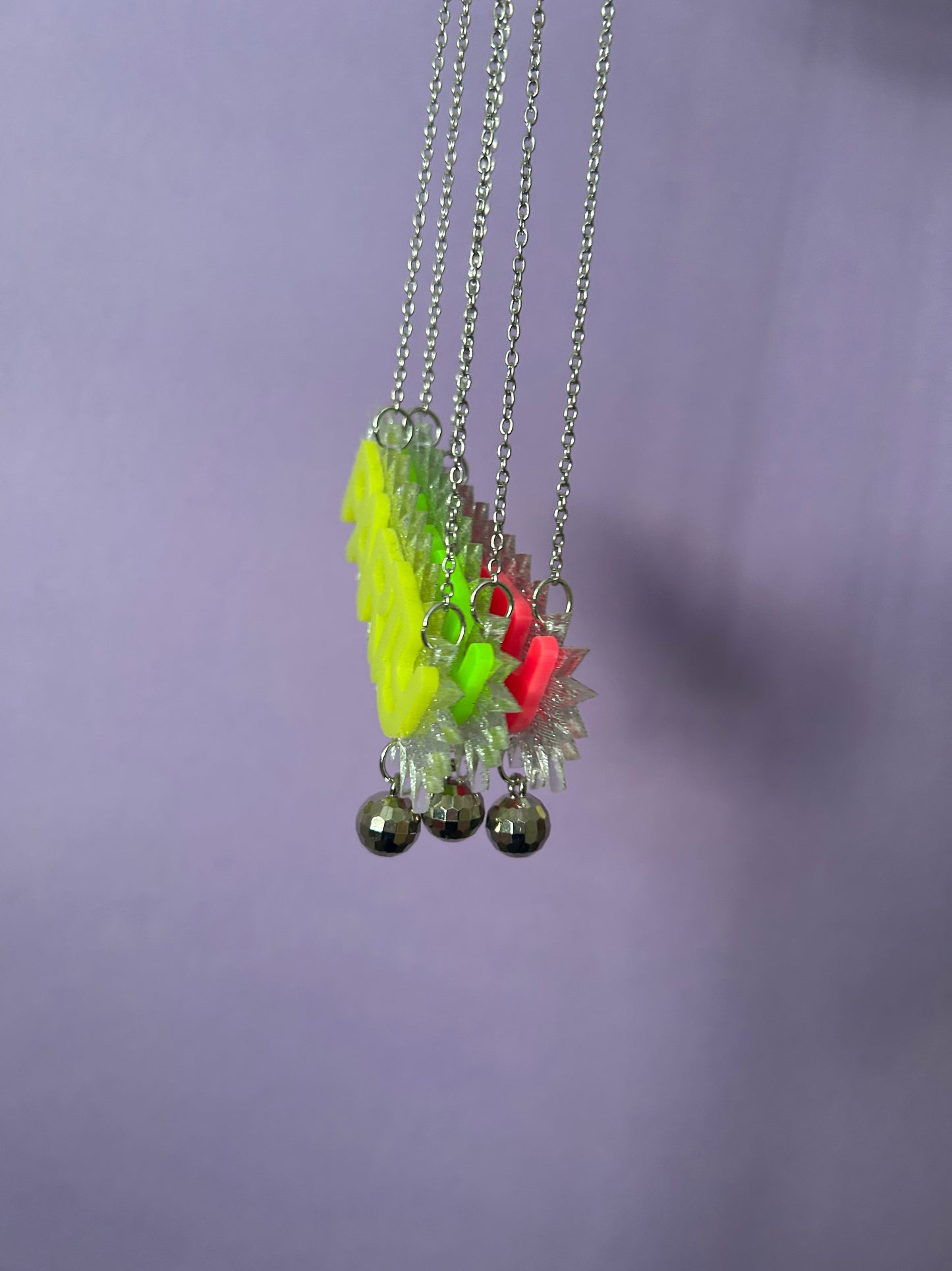 Party Time Acrylic Necklace