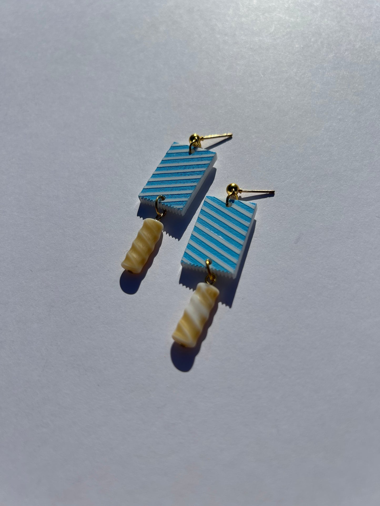 Sausage Roll Acrylic Earrings