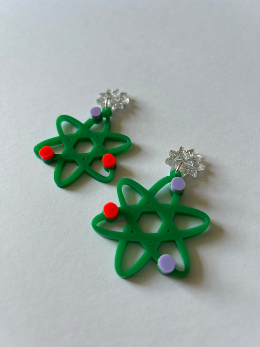 Atomic Acrylic Earrings