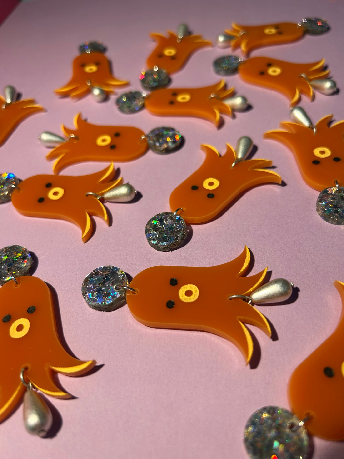 Tako Sausage Acrylic Earrings