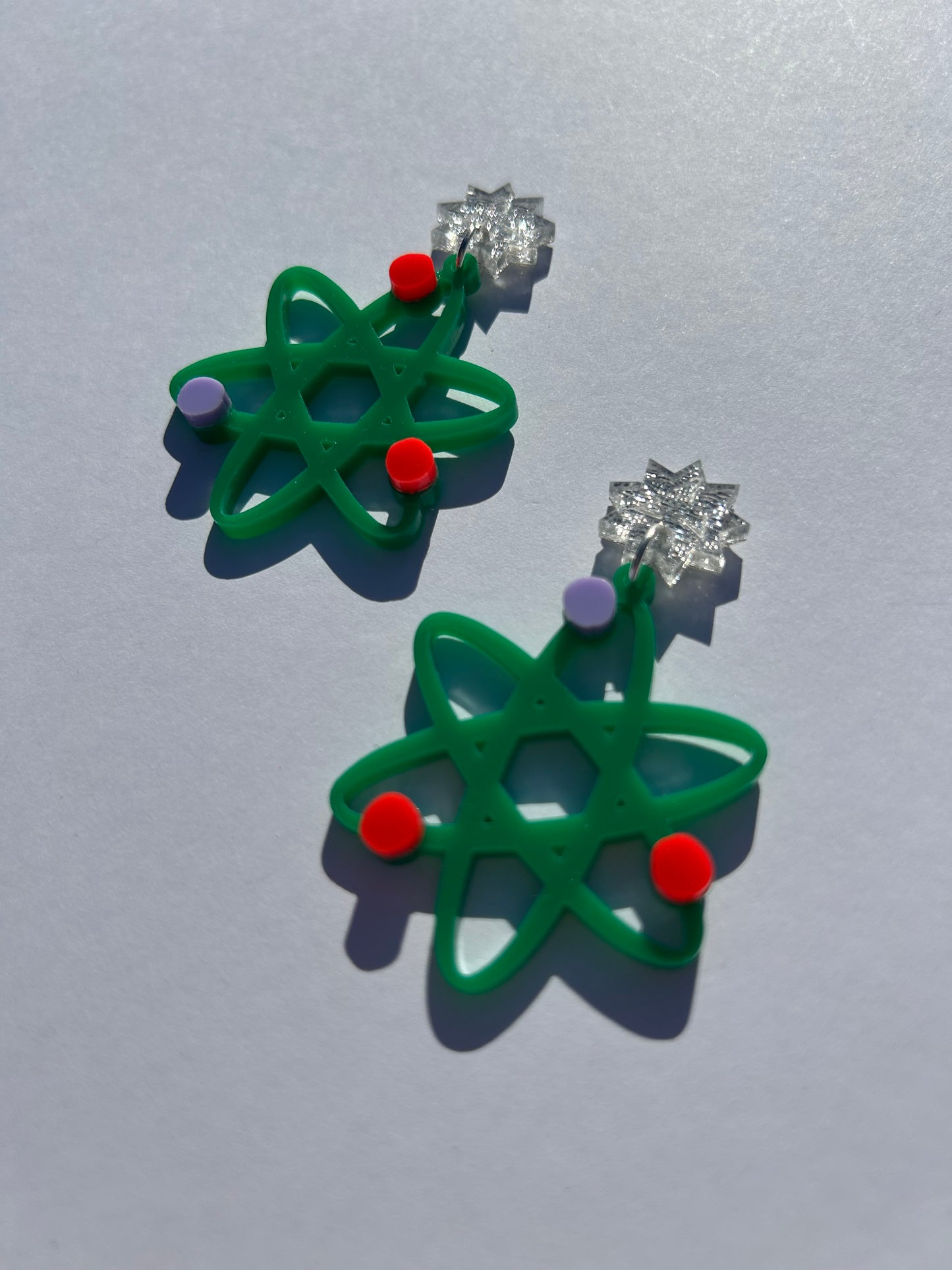 Atomic Acrylic Earrings