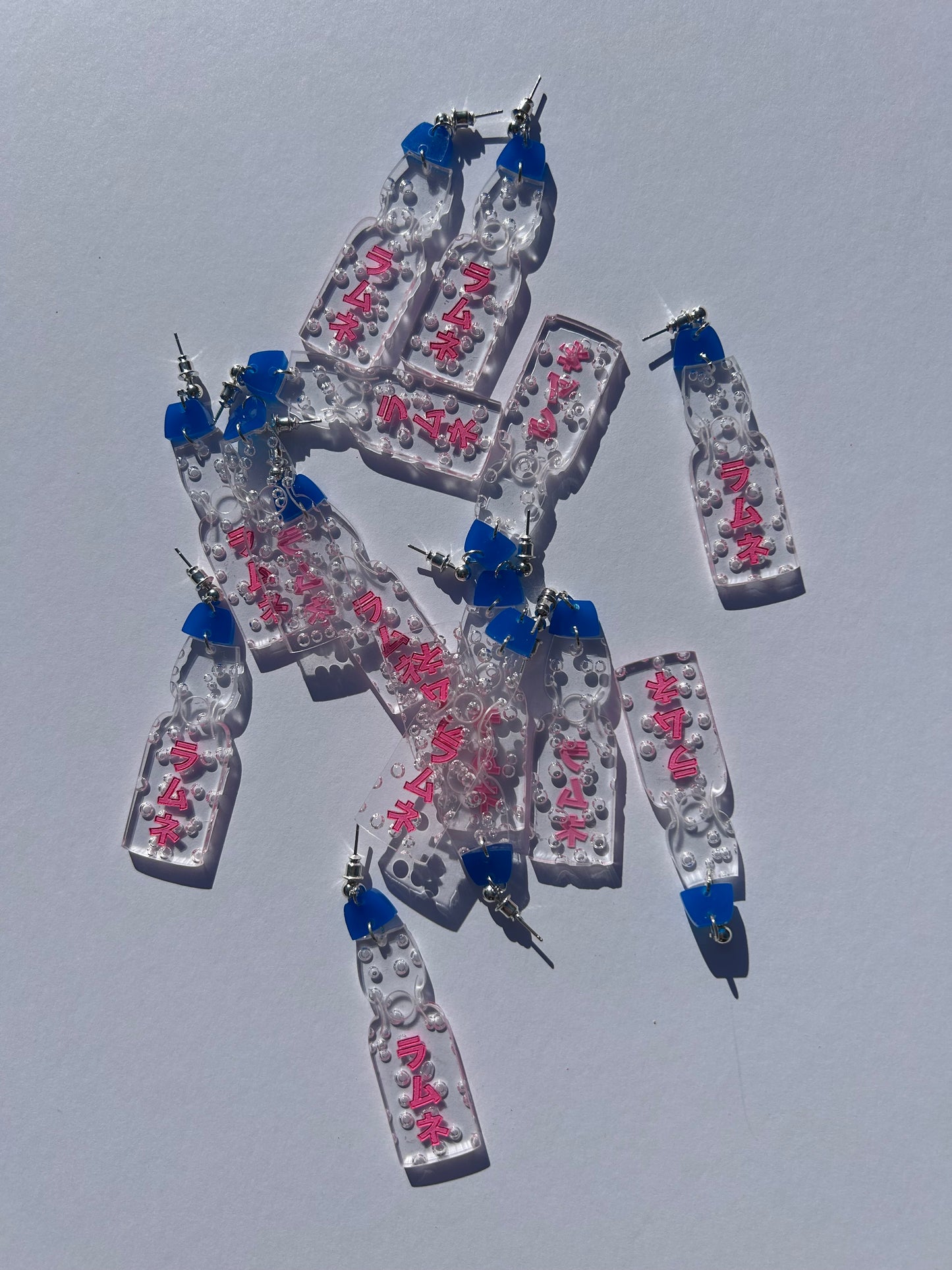 Ramune Soda Acrylic Earrings