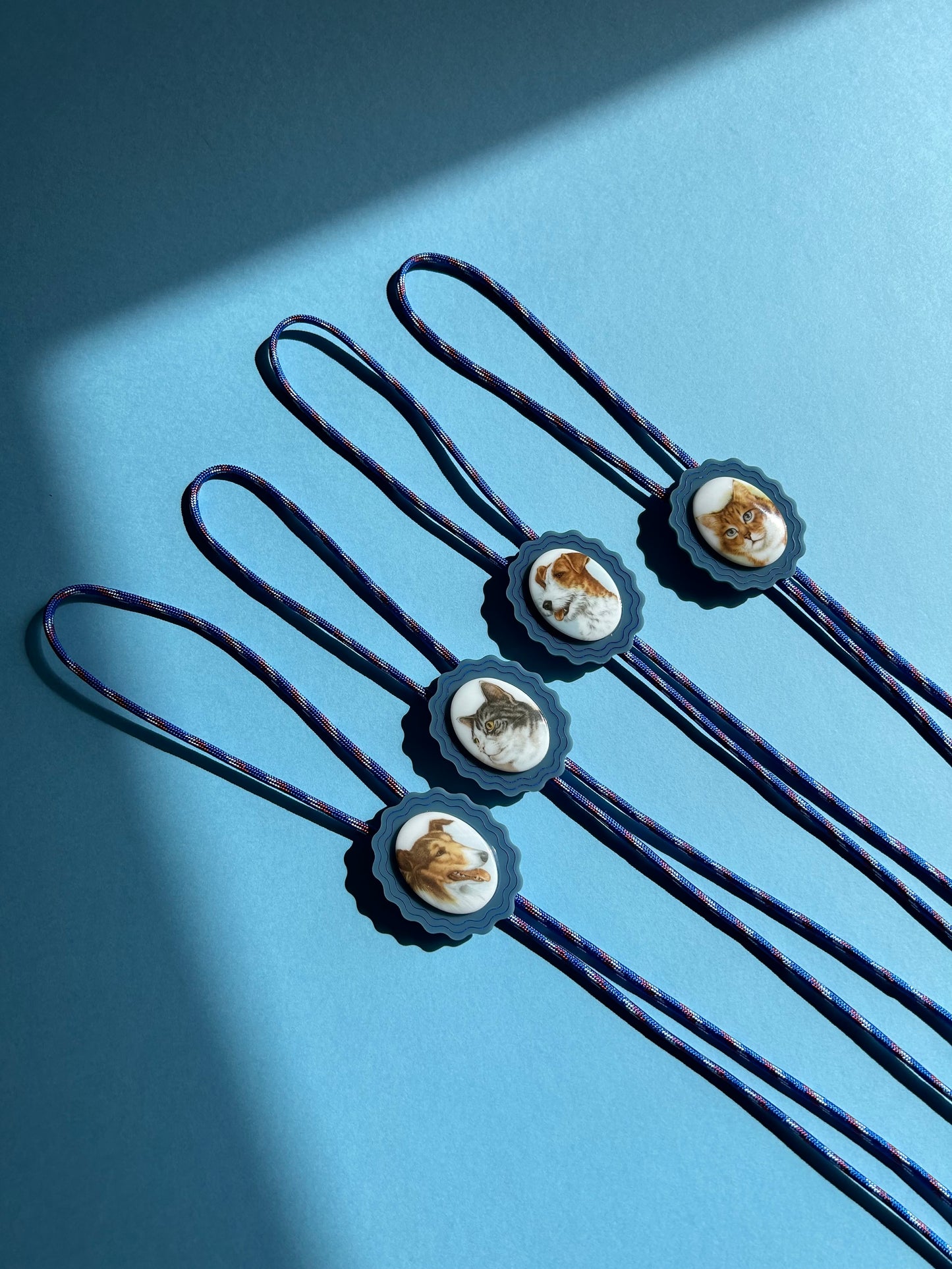 Denim Blue AcrylicBolo Ties