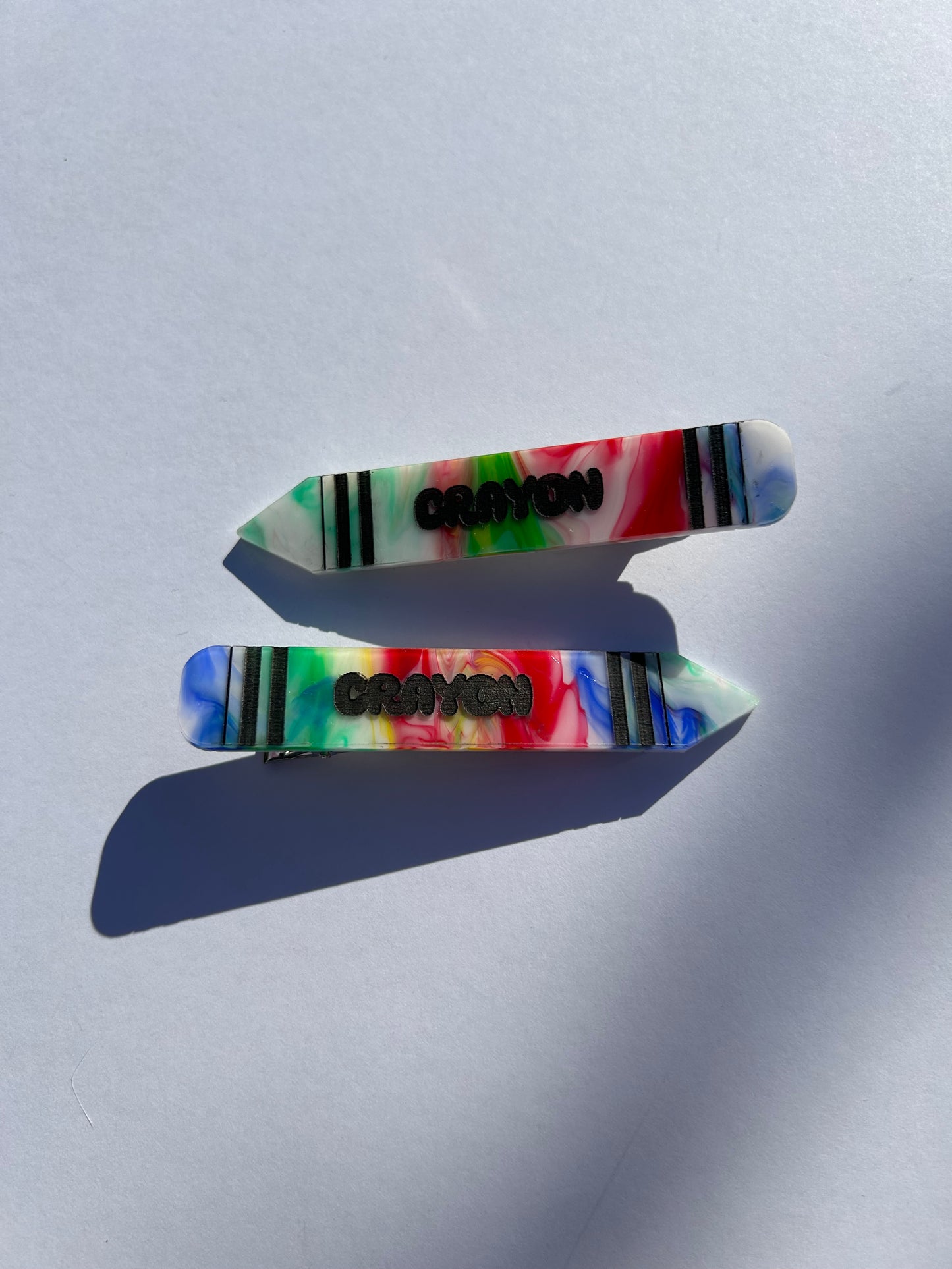 Crayon Hair Slides