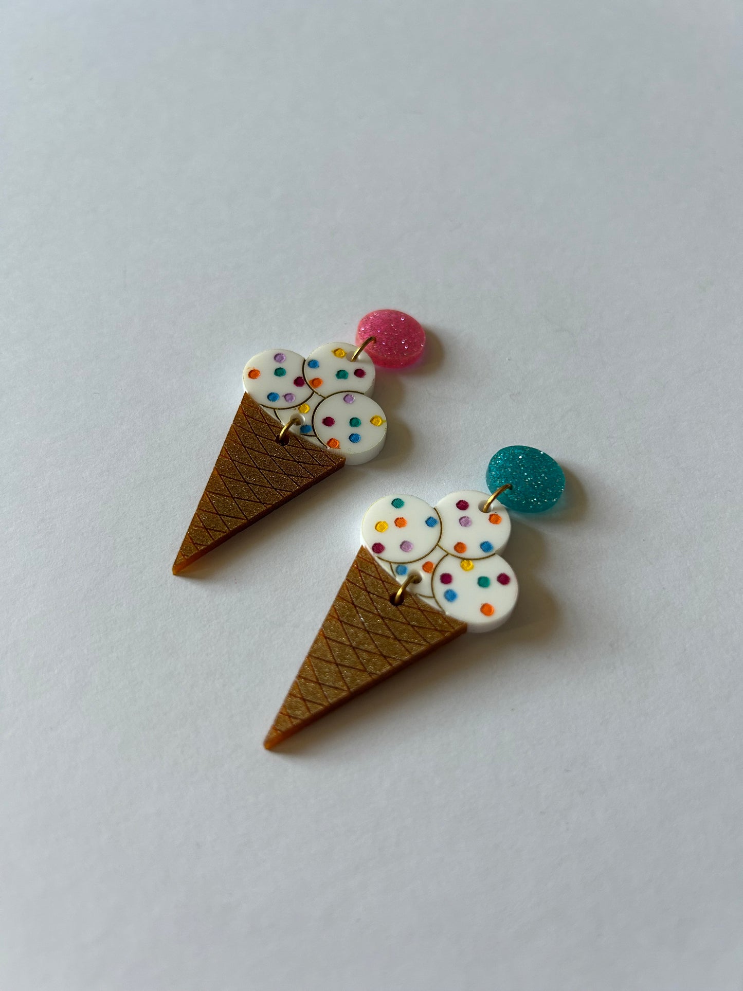 Ice Cream Acrylic Earrings