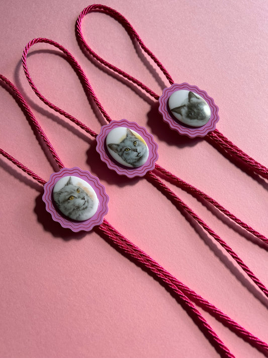 Pink Acrylic Bolo Ties