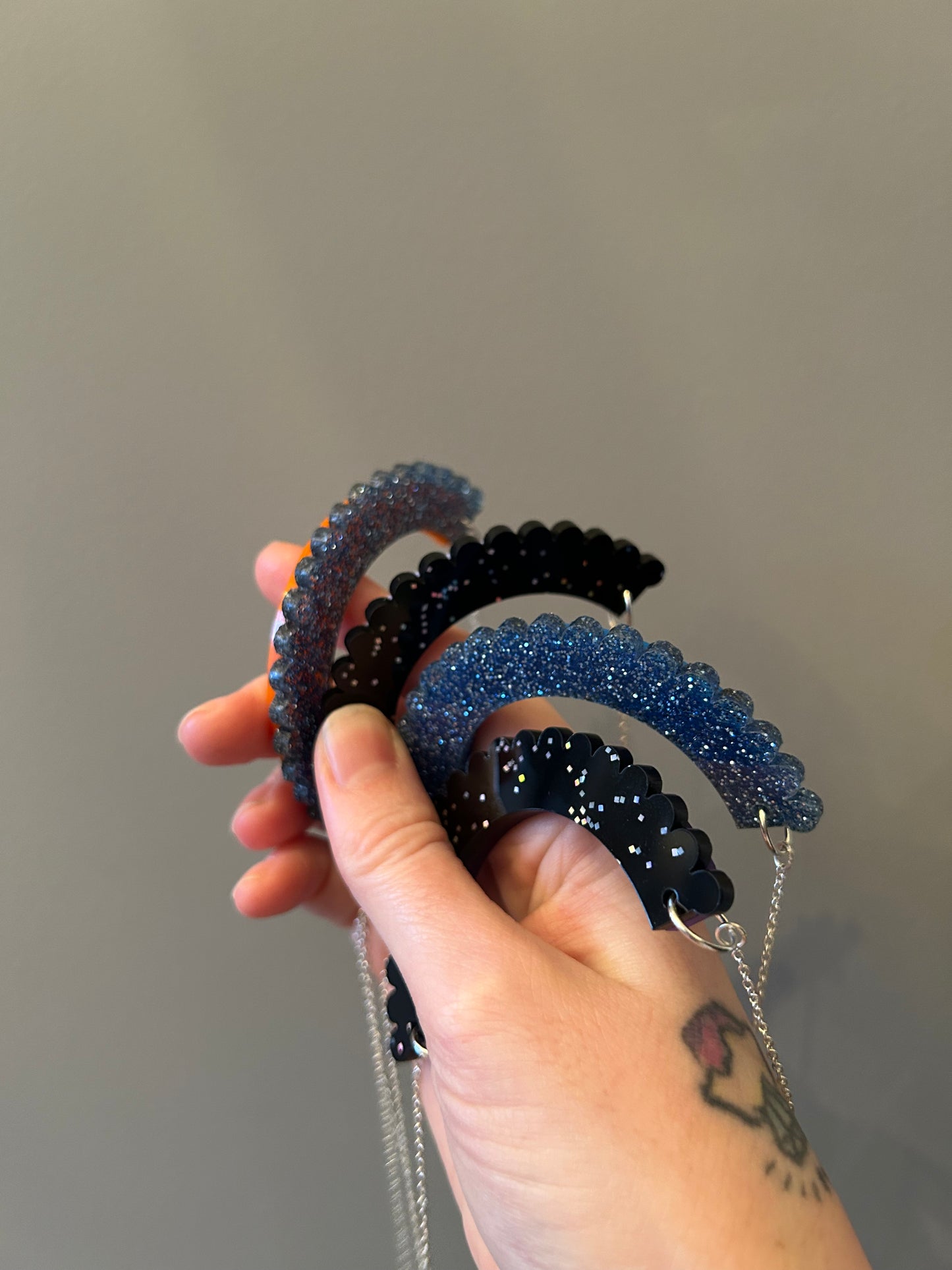 Frilly Arch Acrylic Necklaces