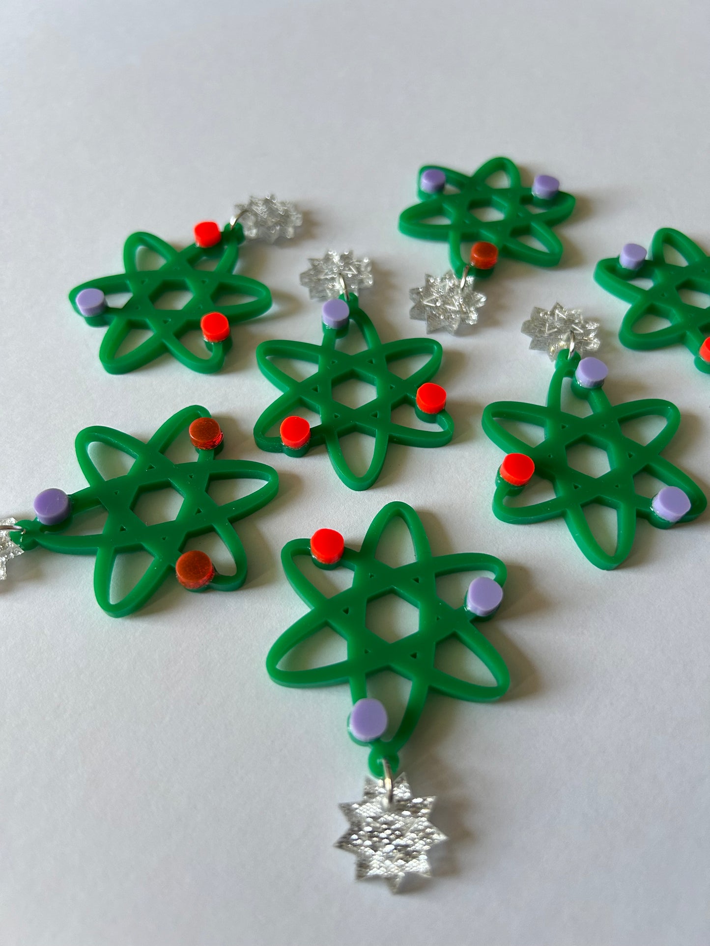 Atomic Acrylic Earrings