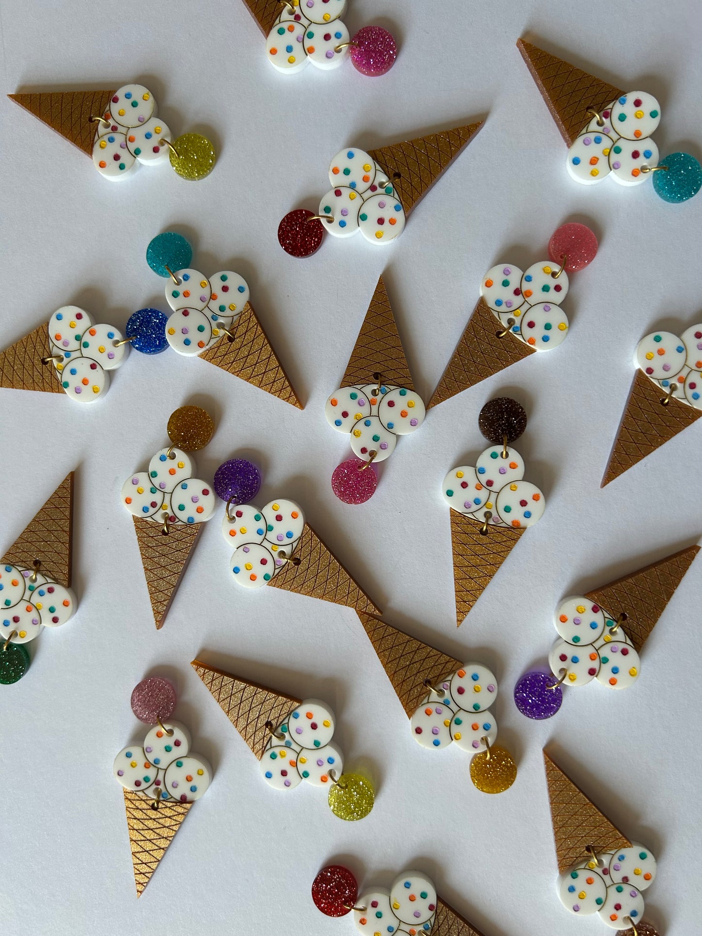 Ice Cream Acrylic Earrings