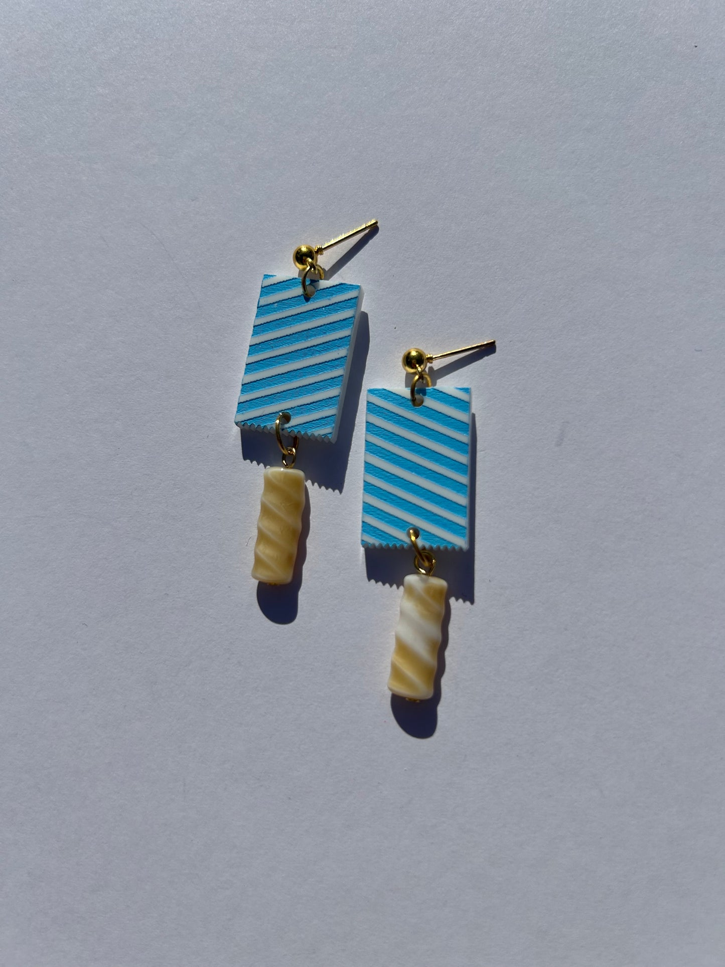 Sausage Roll Acrylic Earrings
