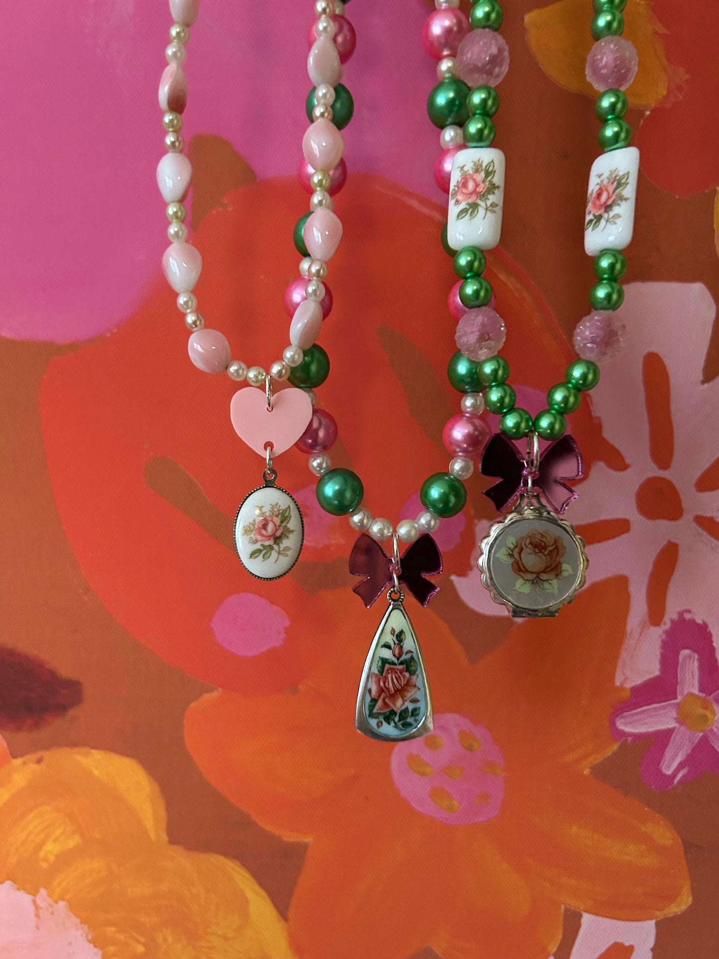 OOAK Valentines Necklaces