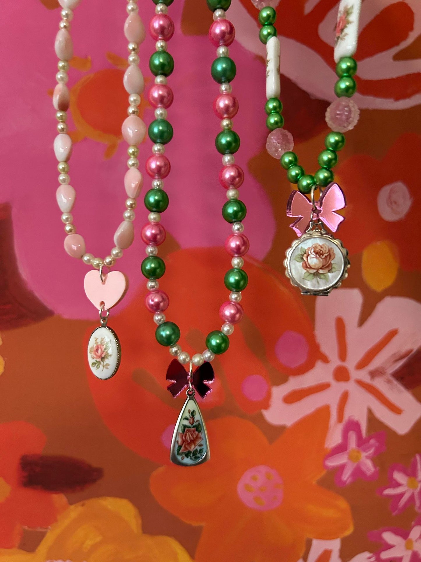OOAK Valentines Necklaces