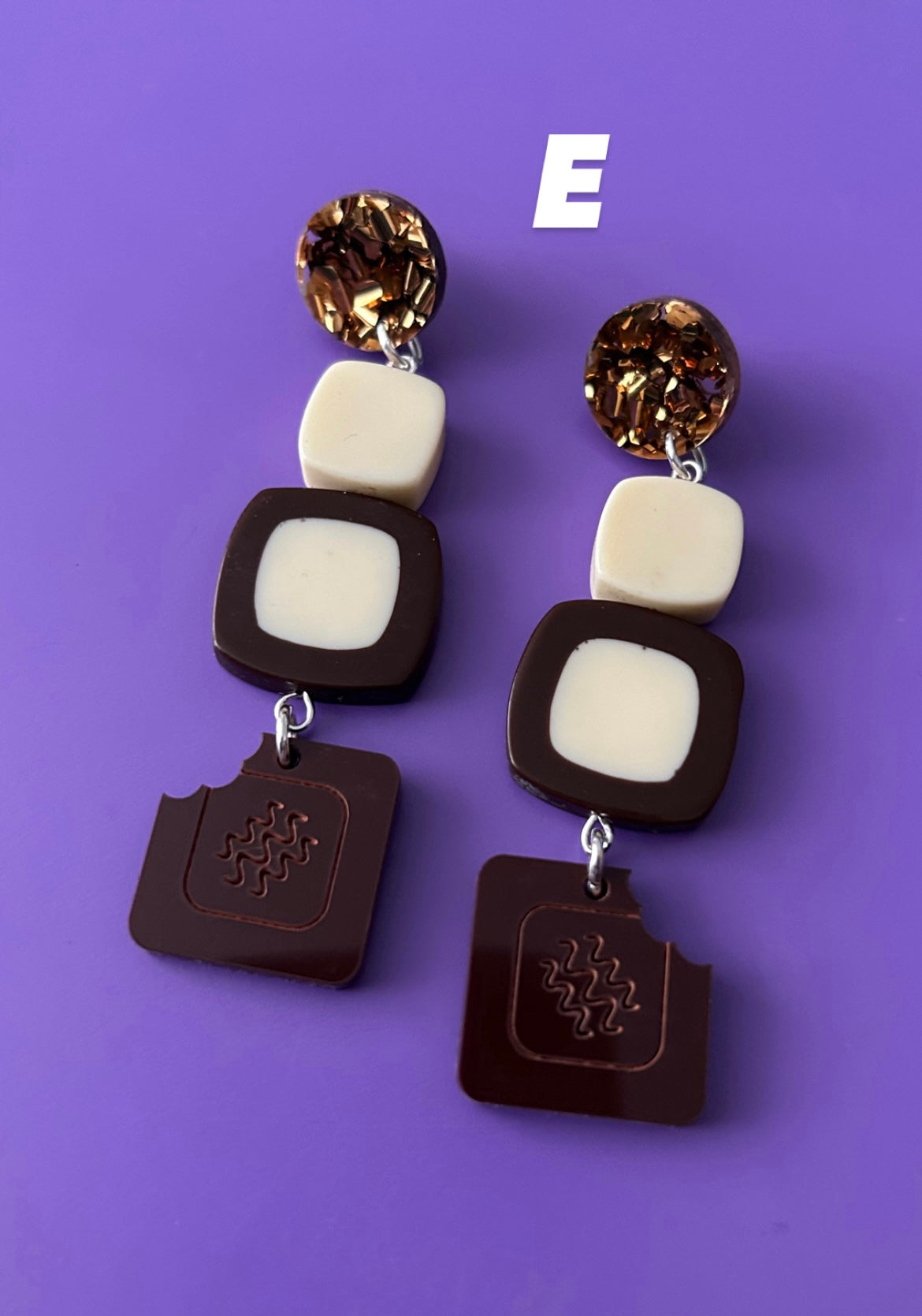 Chocolate Box Acrylic Earrings