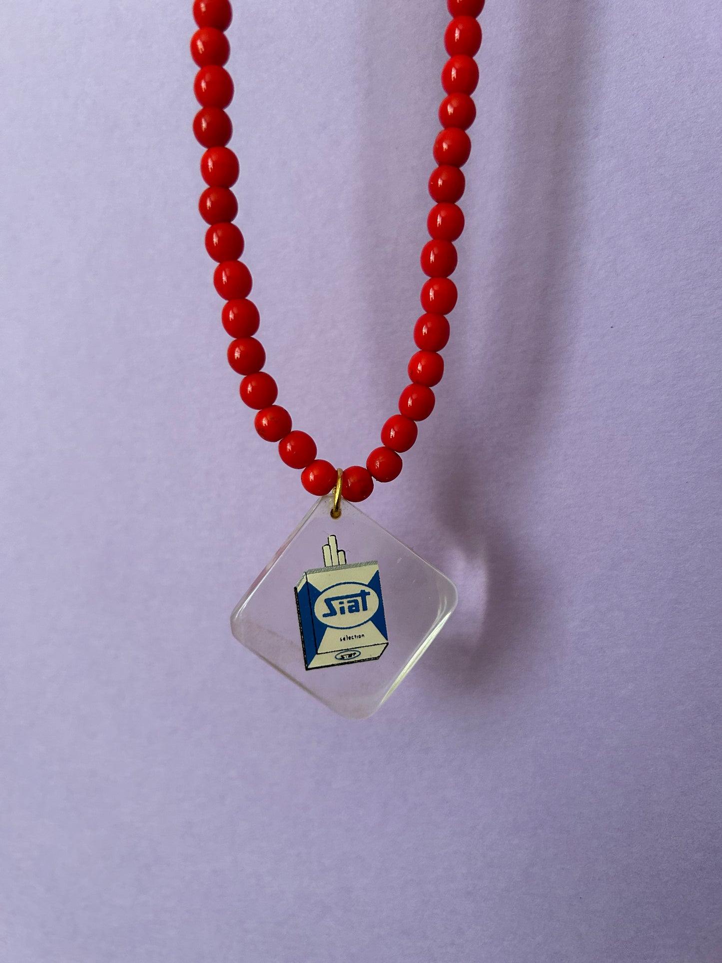 Vintage French Keyring Beaded Necklaces