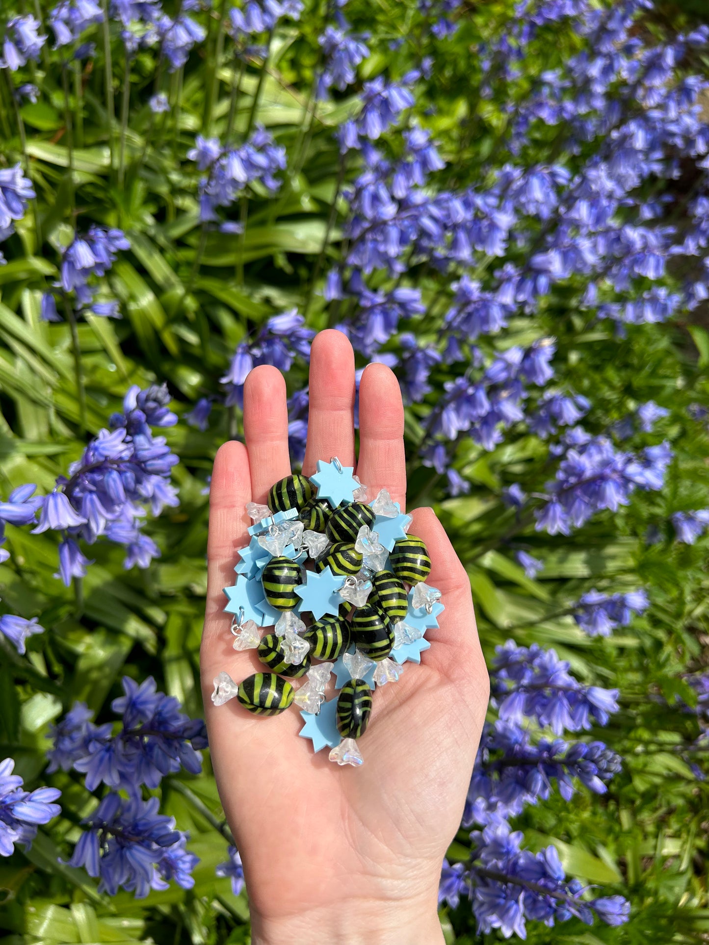 Bumblebee Bonbon Glass Earrings