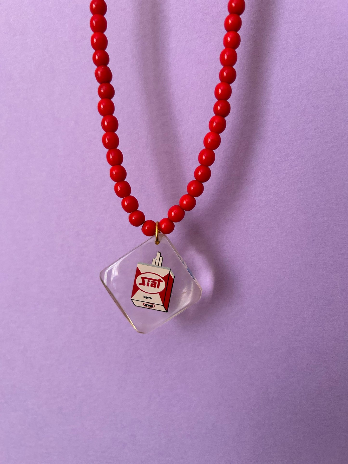 Vintage French Keyring Beaded Necklaces