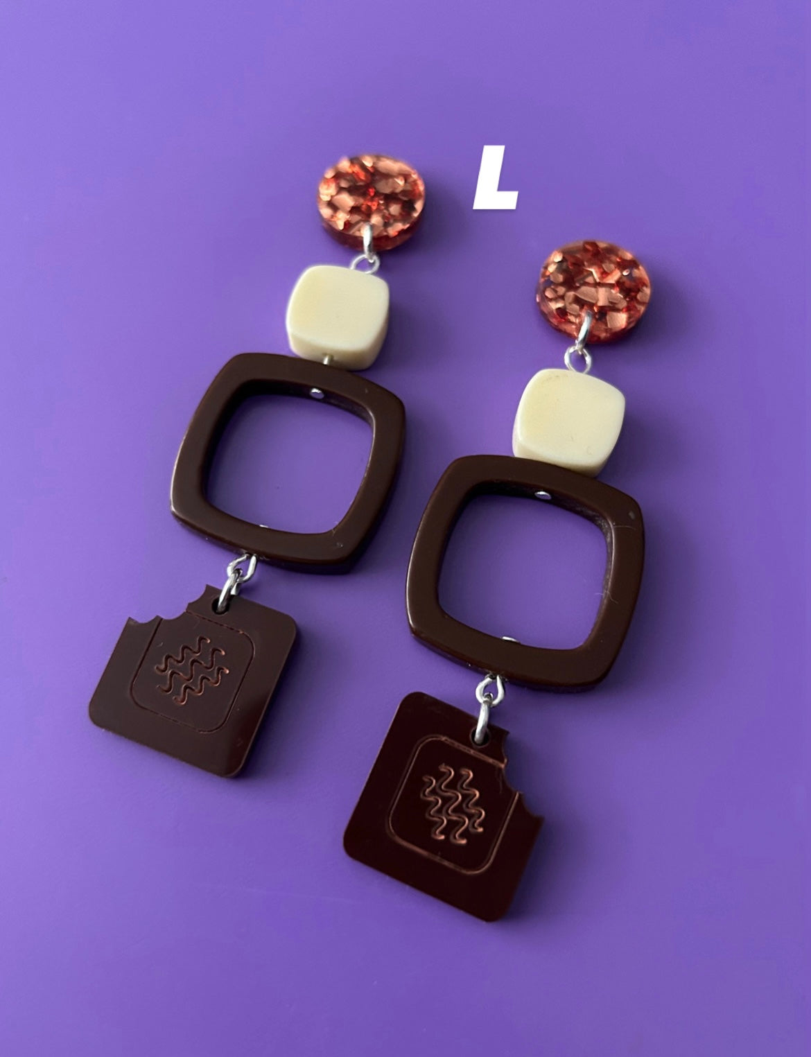 Chocolate Box Acrylic Earrings