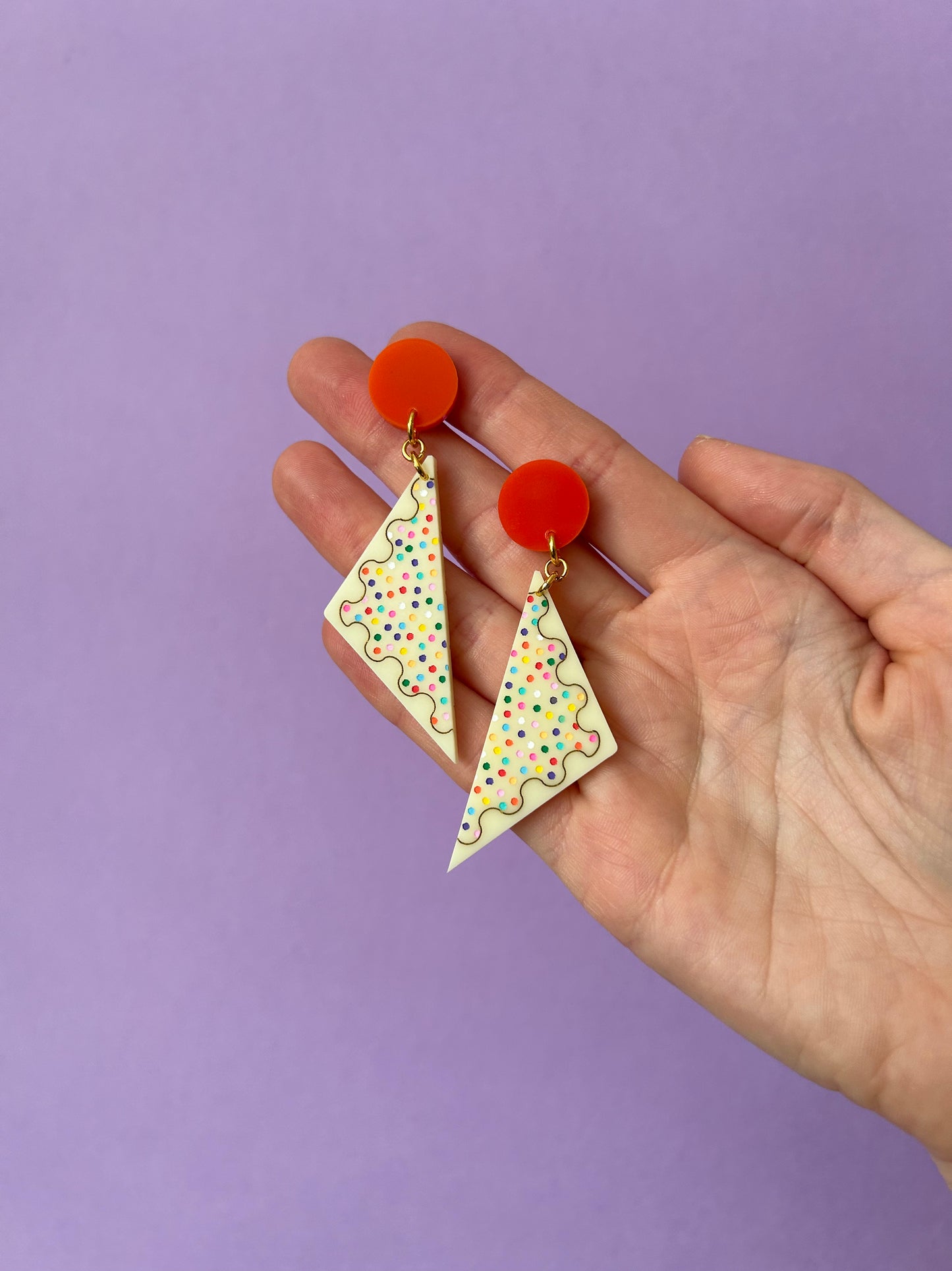 Fairy Bread Acrylic Earrings