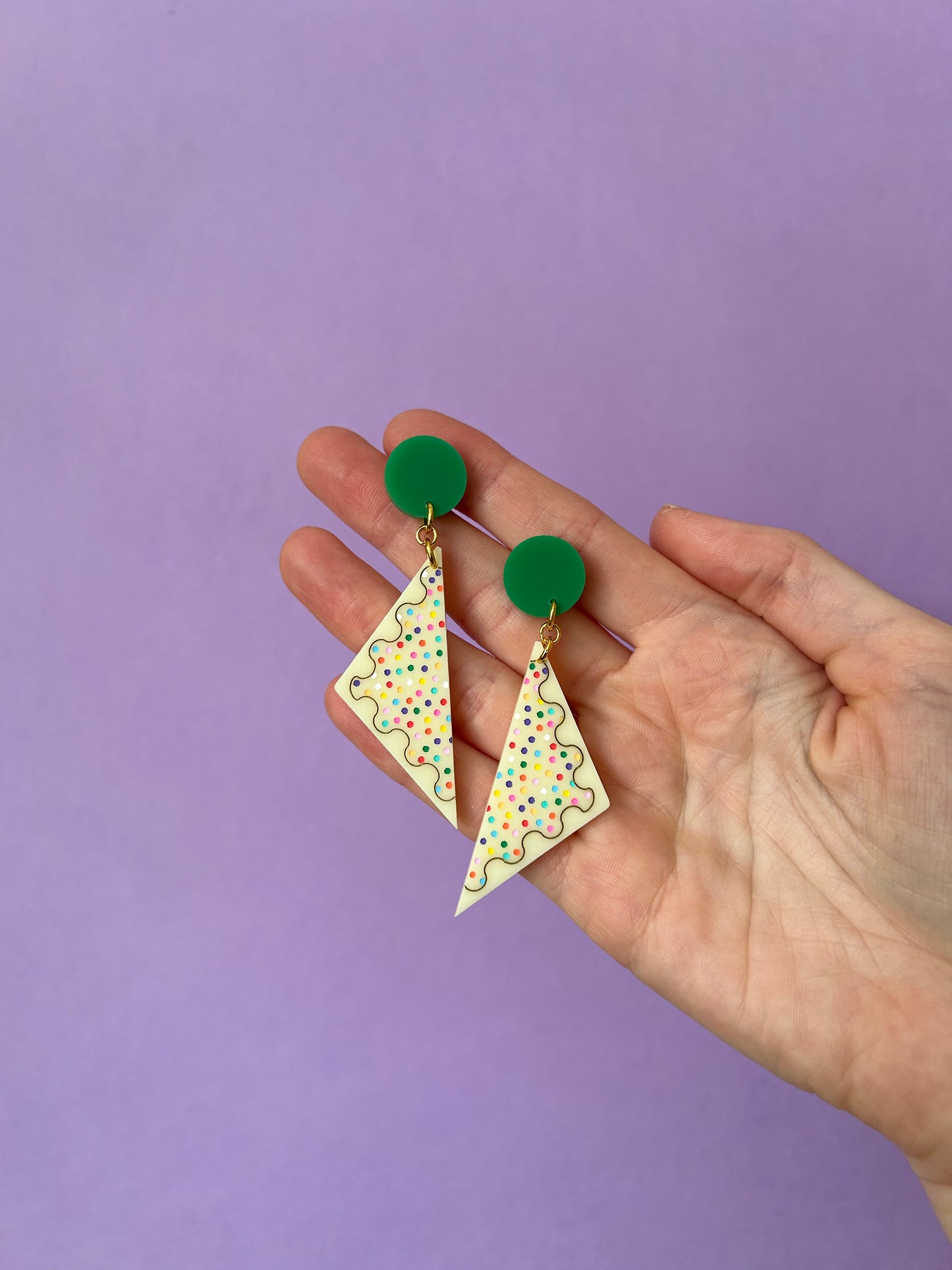 Fairy Bread Acrylic Earrings