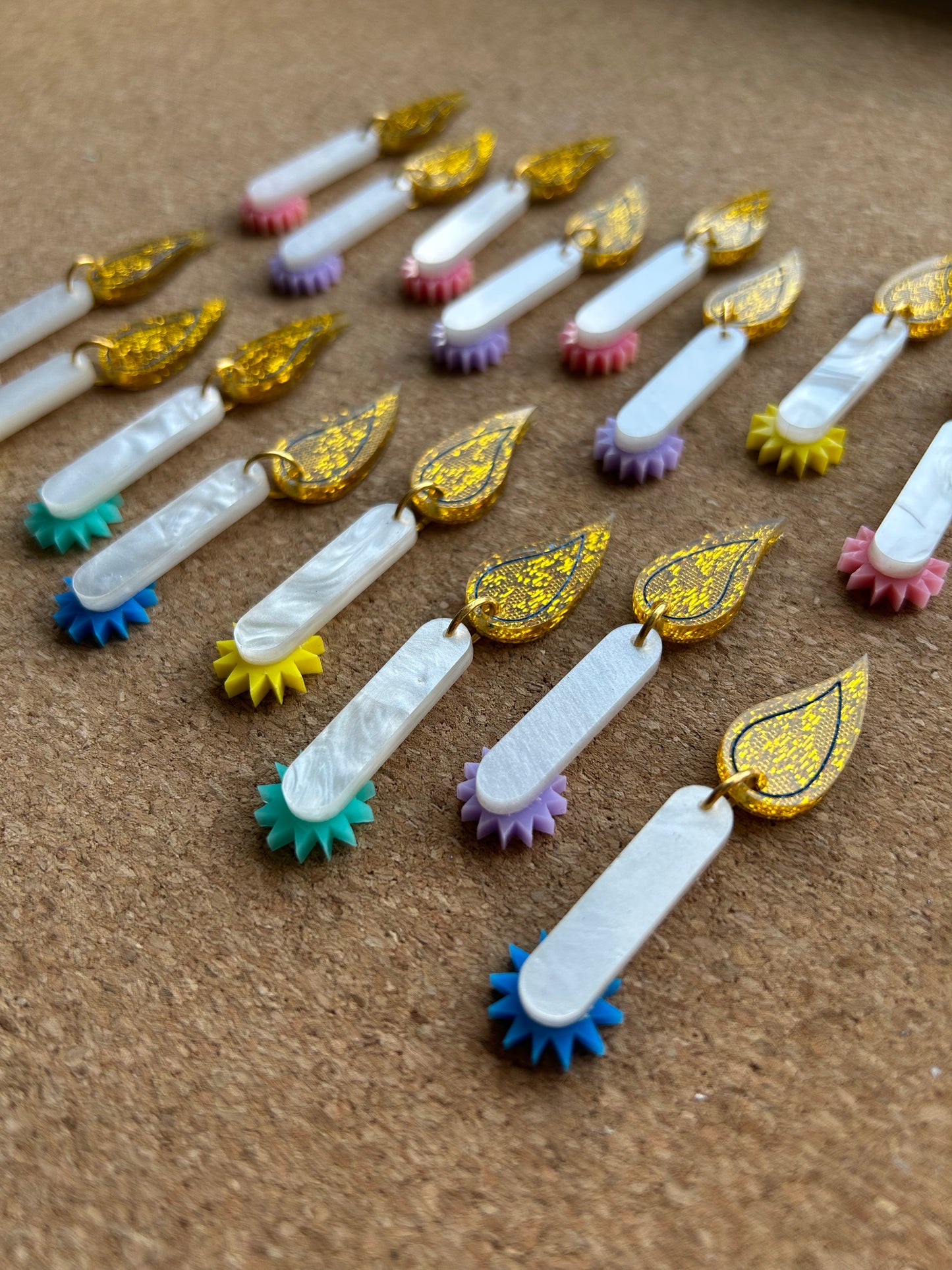 Birthday Candle Acrylic Earrings