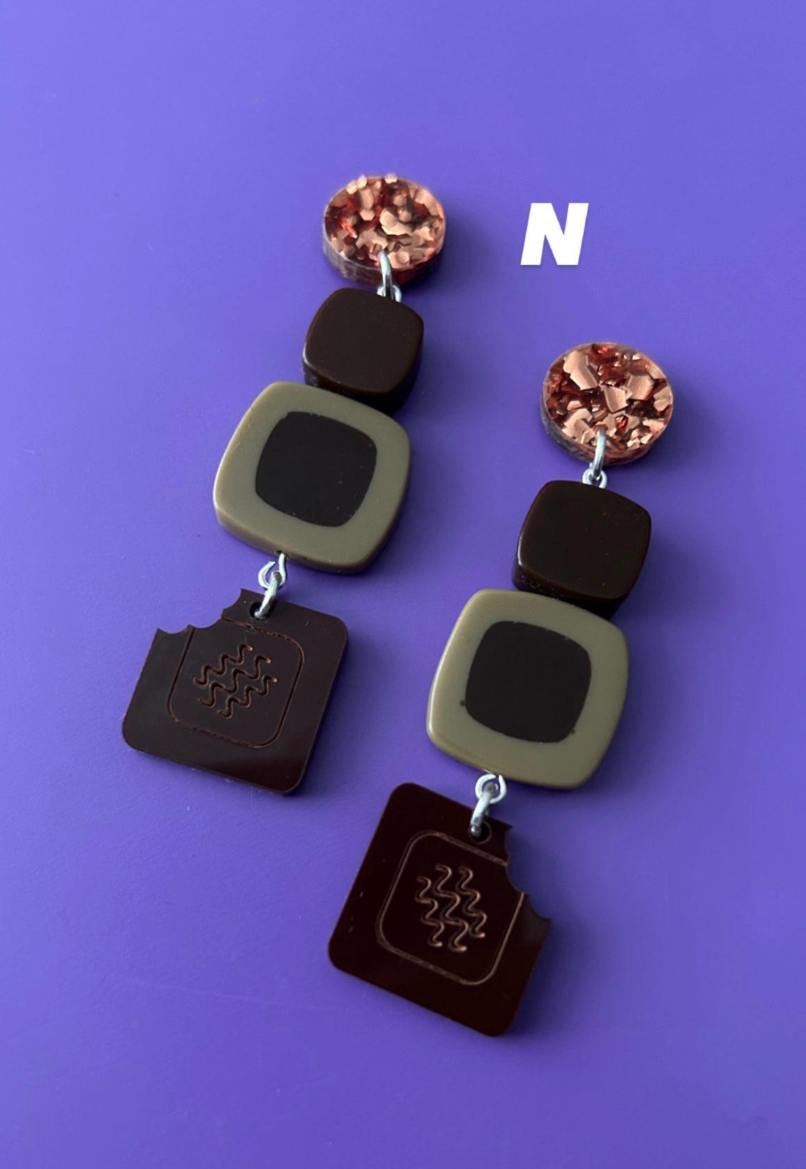 Chocolate Box Acrylic Earrings