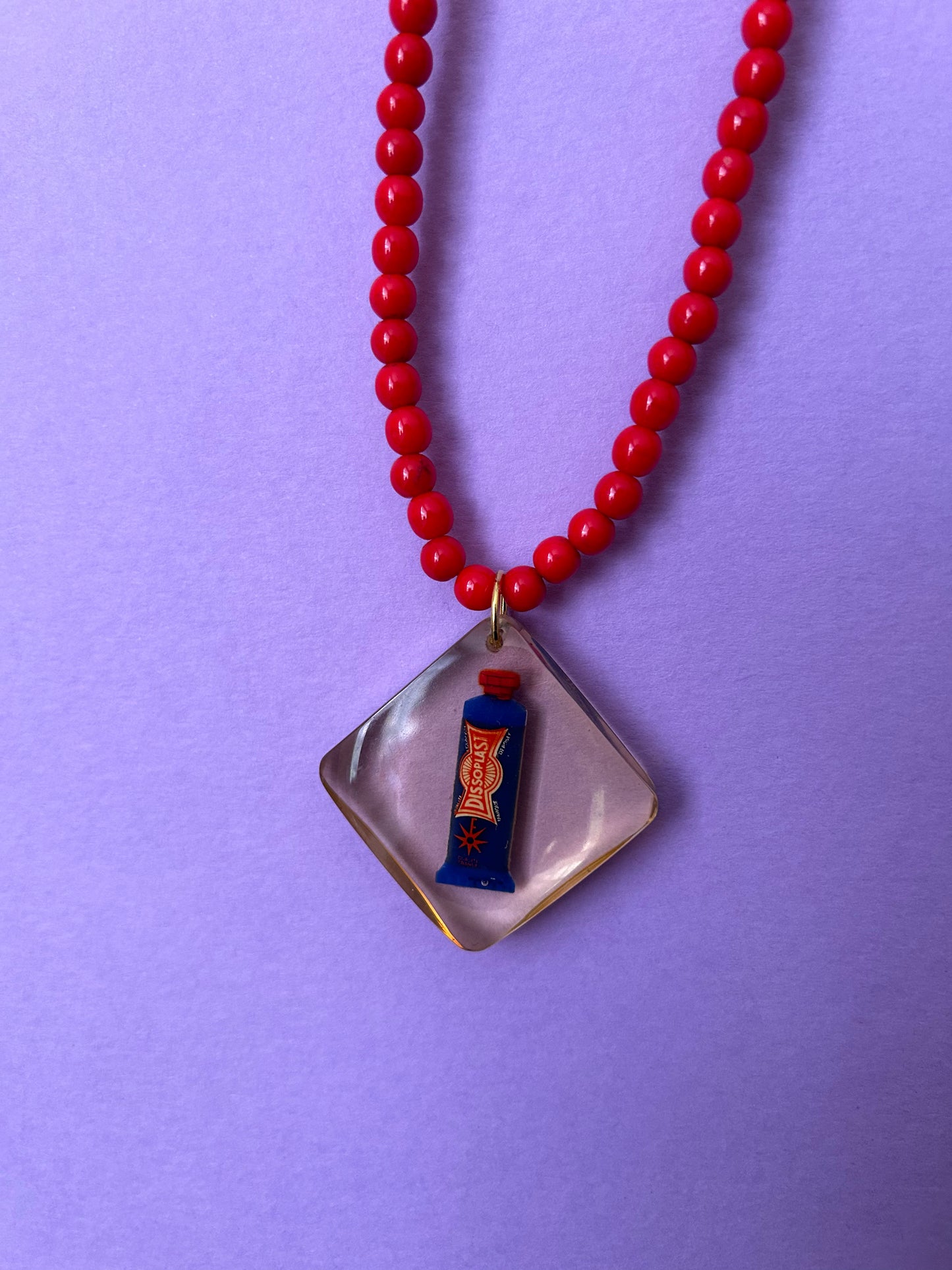 Vintage French Keyring Beaded Necklaces