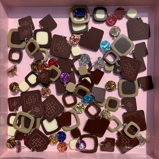 Chocolate Box Acrylic Earrings