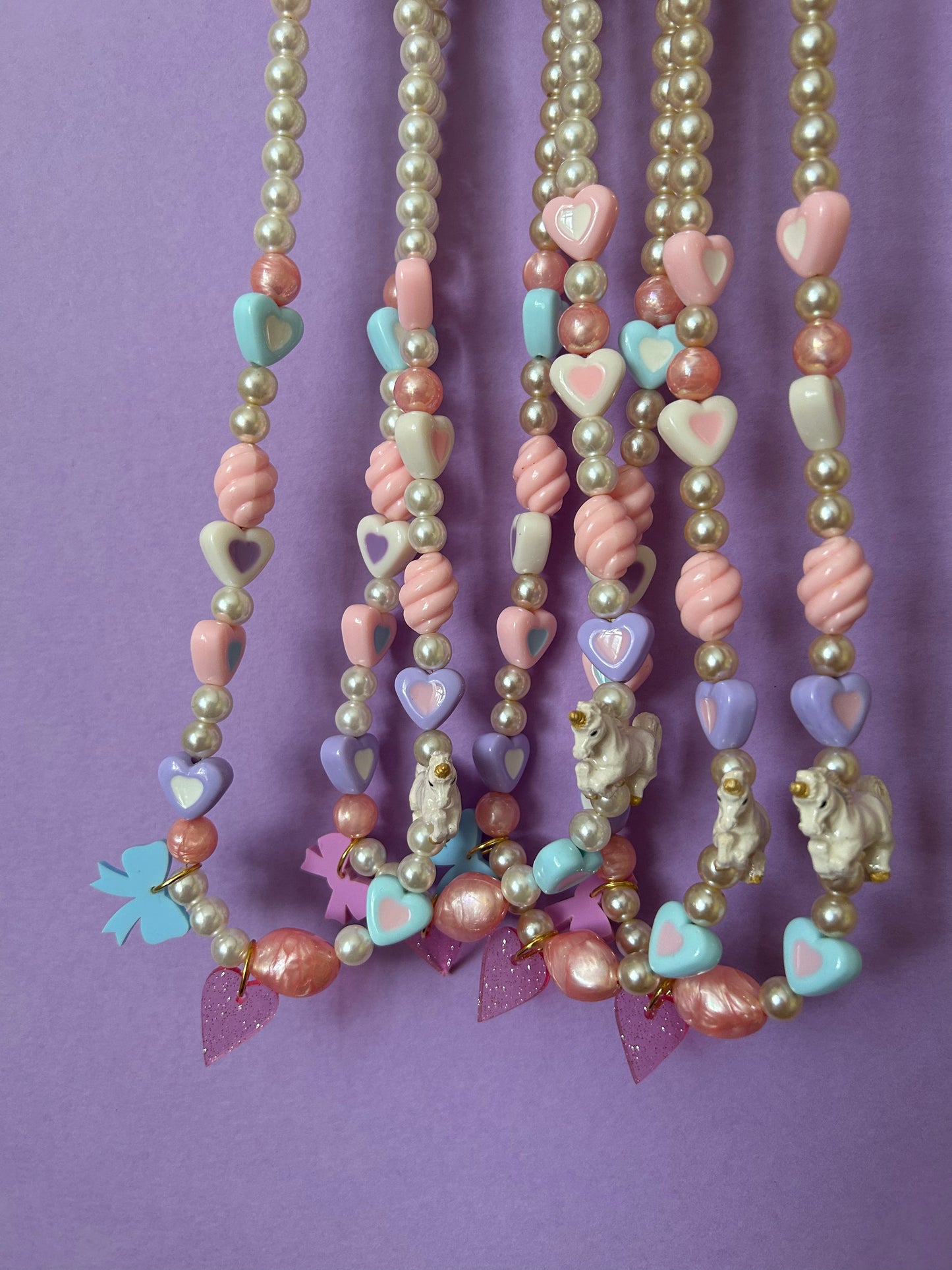 Unicorn Pastel Beaded Necklace
