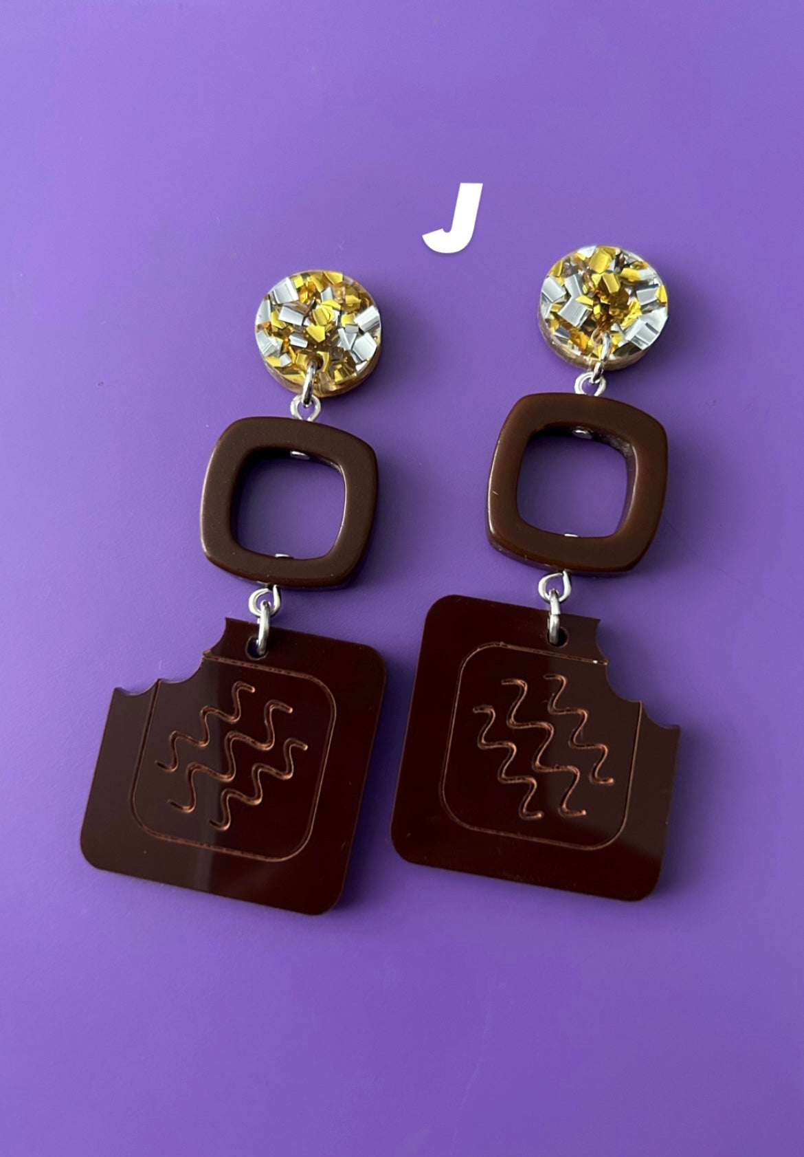 Chocolate Box Acrylic Earrings