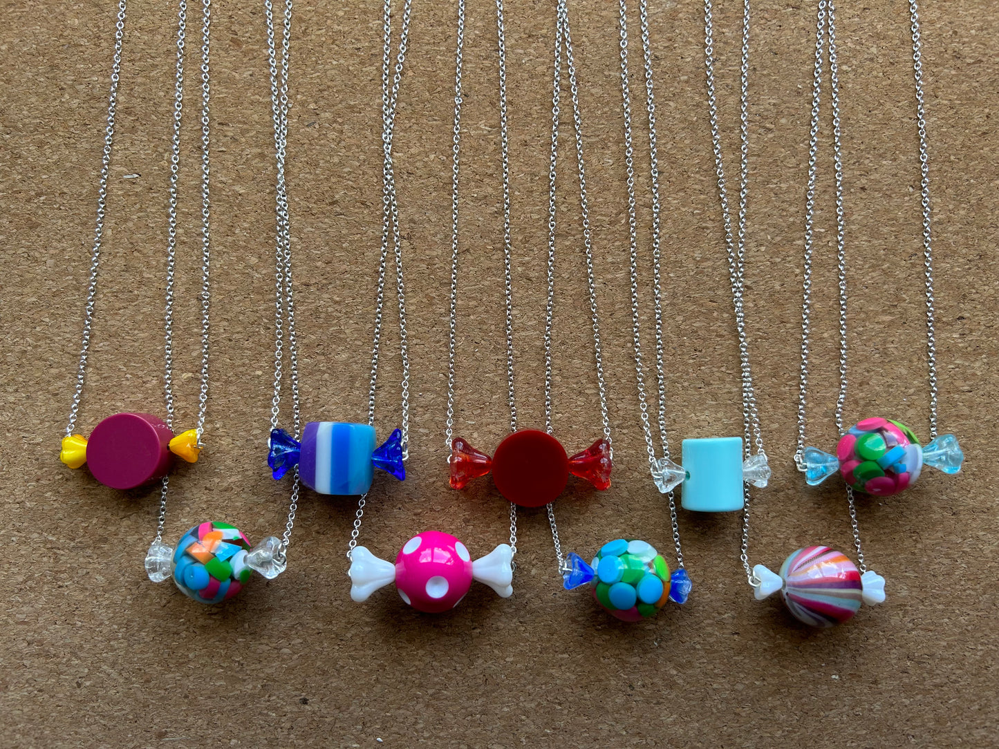 Bonbon Resin & Glass Necklaces No.3