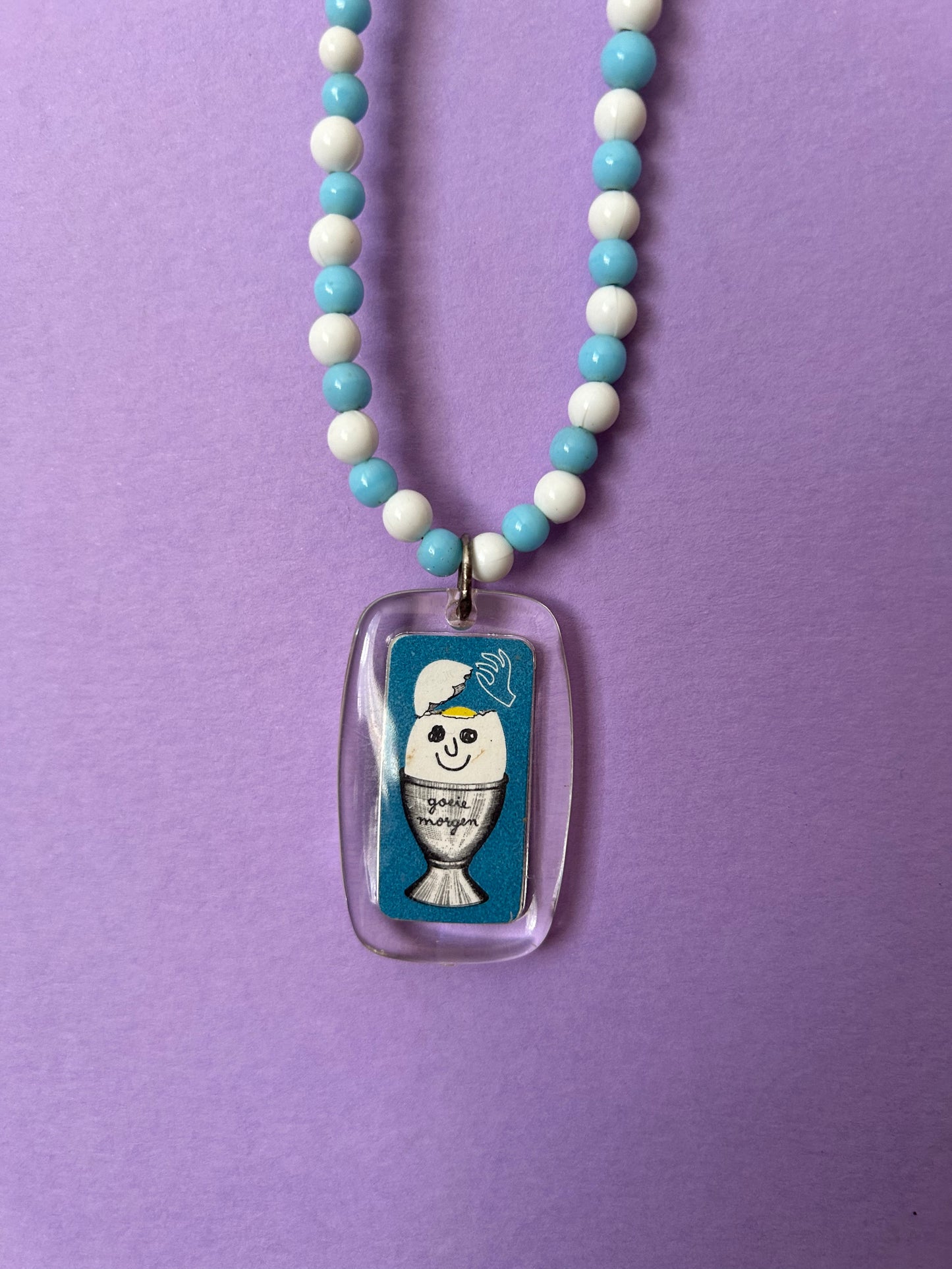 Vintage French Keyring Beaded Necklaces
