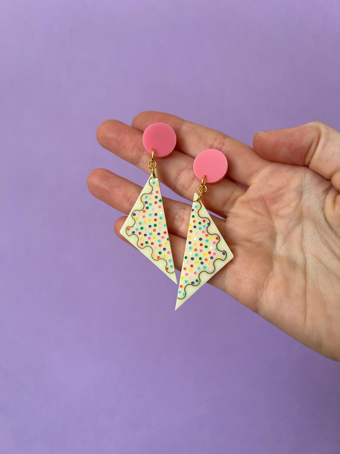 Fairy Bread Acrylic Earrings