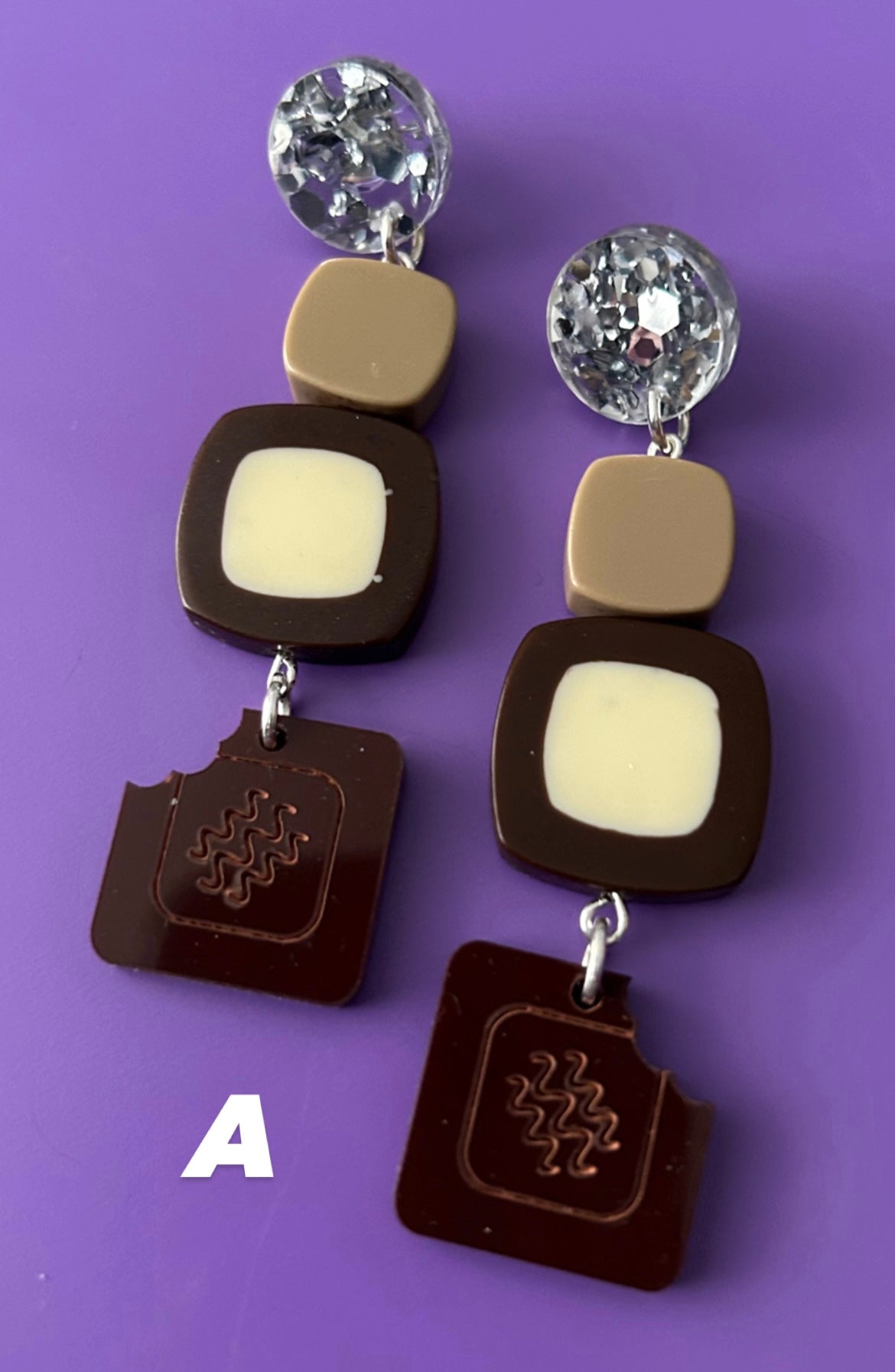 Chocolate Box Acrylic Earrings